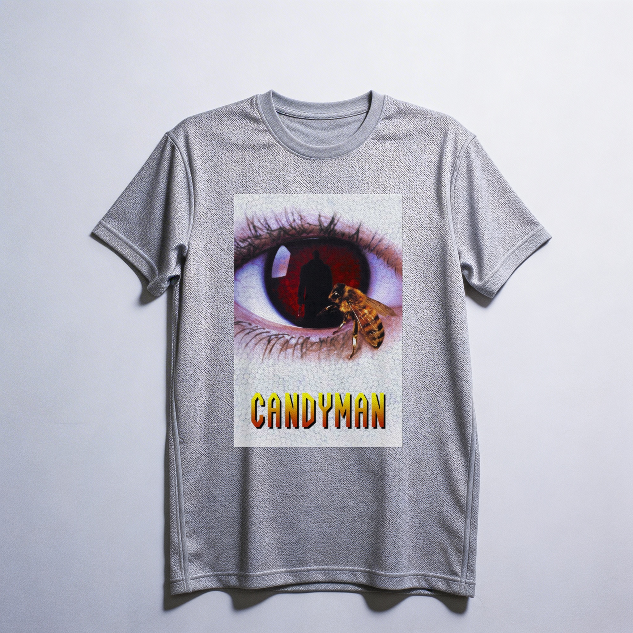 Camiseta_dry_fit_cinza_claro_camarada_do_alem_-_Candyman_Candyman_-_o_misterio_por_tras_da_lenda | Candyman (Candyman - o mistério por trás da lenda)