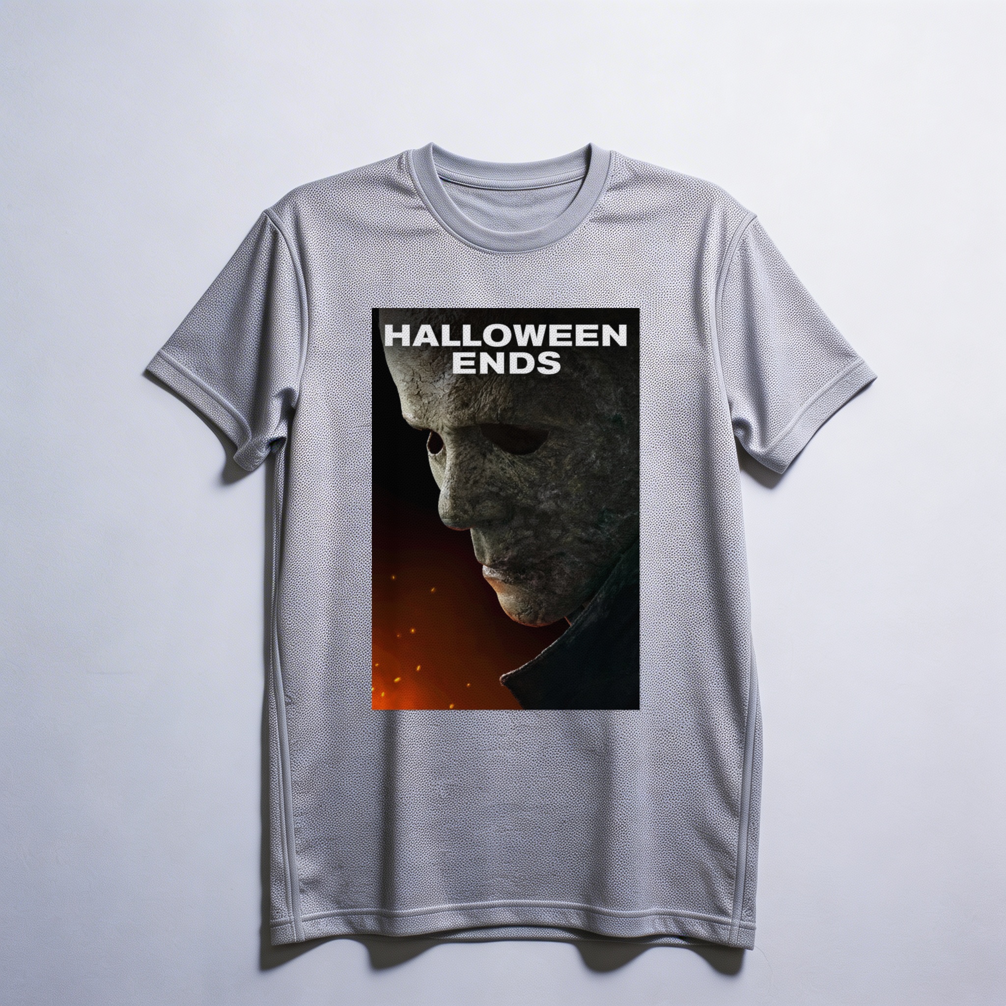 Camiseta_dry_fit_cinza_claro_camarada_do_alem_-_Halloween_Ends_Halloween_ends_-_o_final | Halloween Ends (Halloween ends - o final)