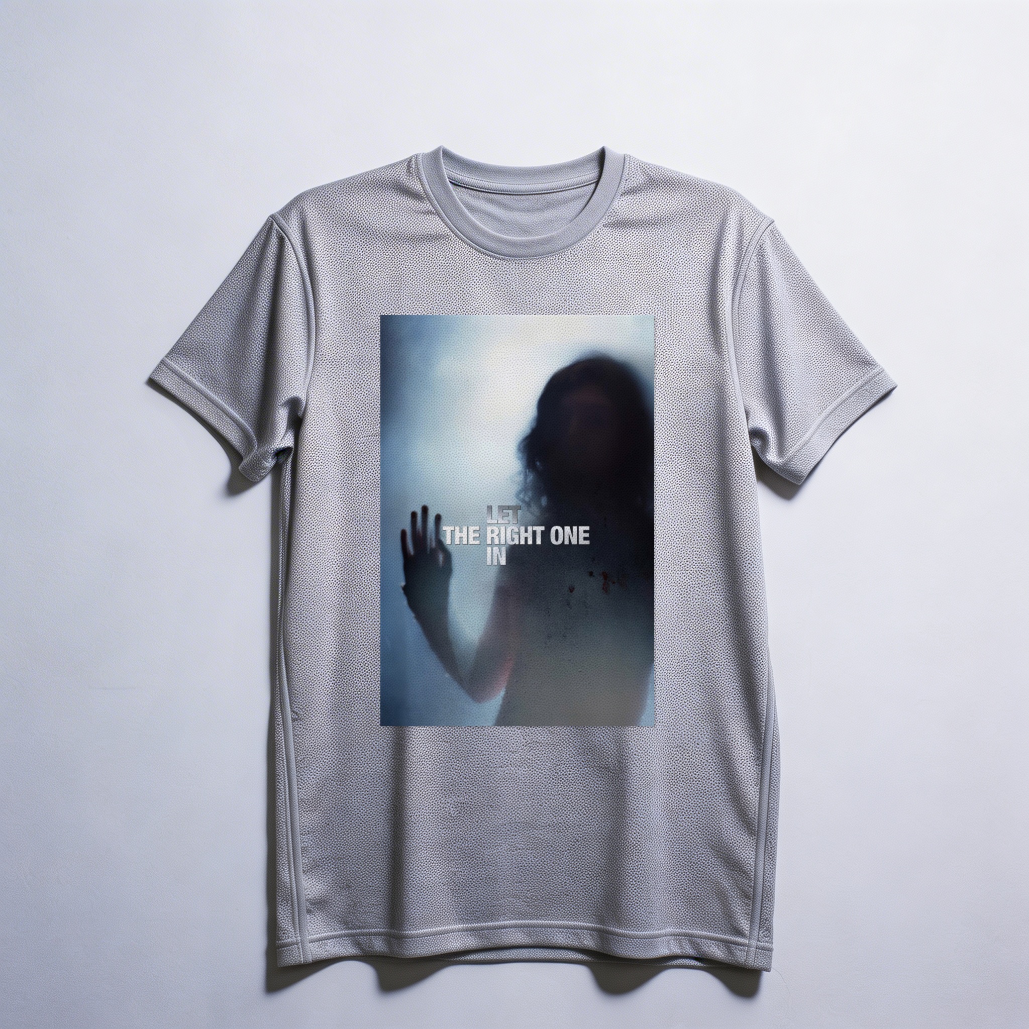 Camiseta_dry_fit_cinza_claro_camarada_do_alem_-_Let_the_Right_One_In_Deixe_ela_entrar | Let the Right One In (Deixe ela entrar)