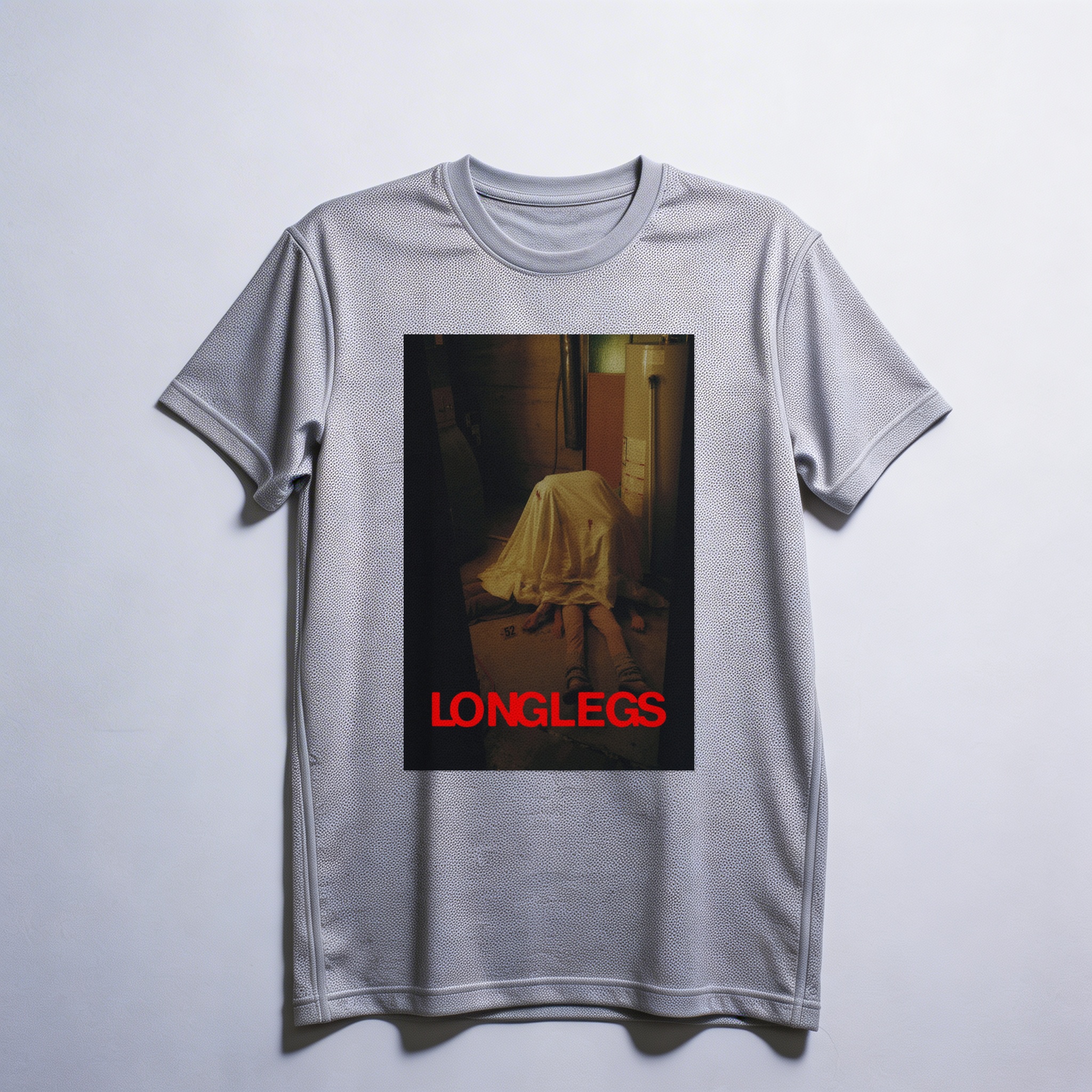 Camiseta_dry_fit_cinza_claro_camarada_do_alem_-_Longlegs_Longlegs_-_vinculo_mortal | Longlegs (Longlegs - vínculo mortal)