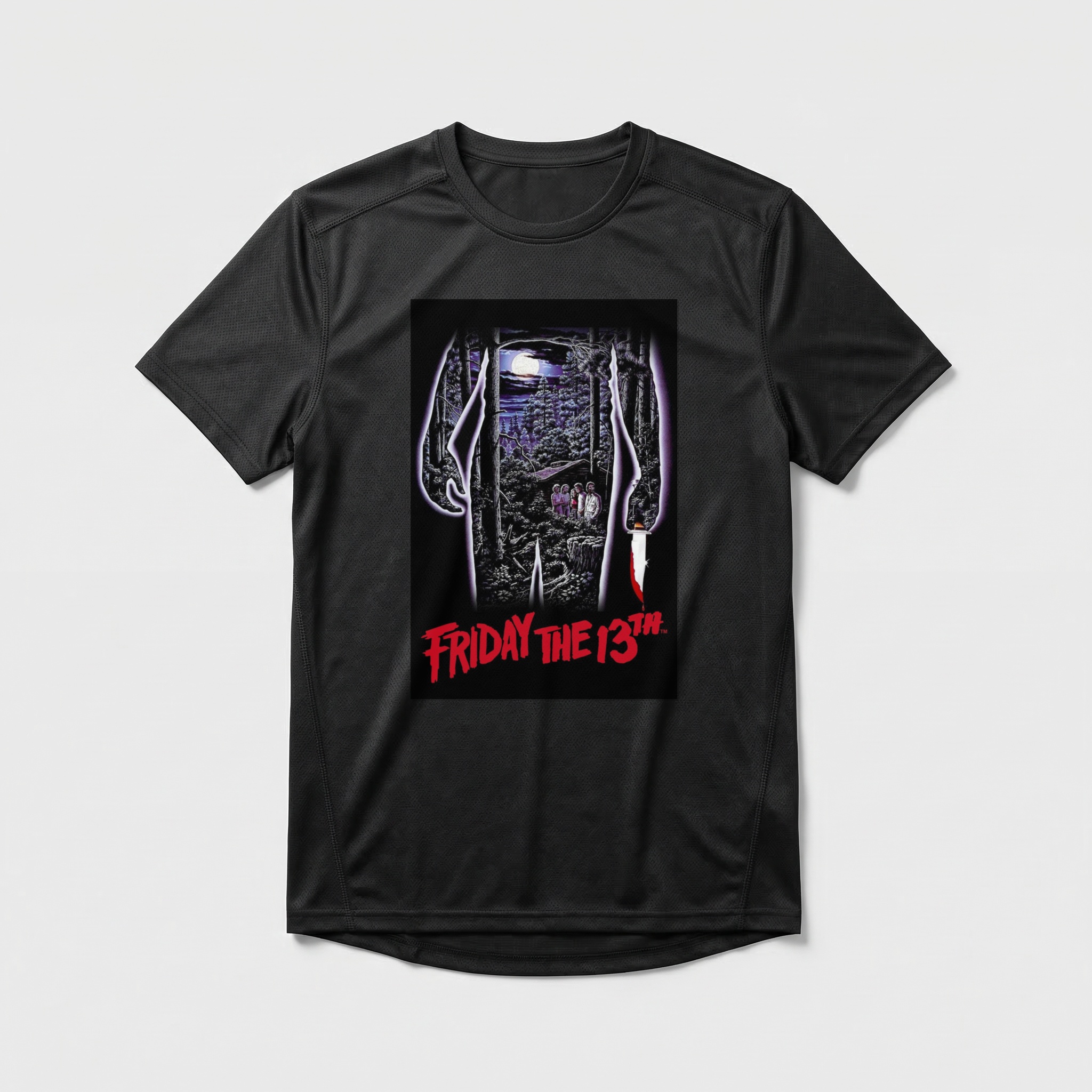 Camiseta_dry_fit_preto_camarada_do_alem_-_Friday_the_13th_Sexta-feira_13 | Friday the 13th (Sexta-feira 13)