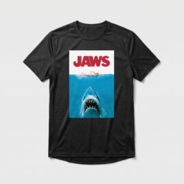 Camiseta_dry_fit_preto_camarada_do_alem_-_Jaws_Tubarao | Jaws (Tubarão)