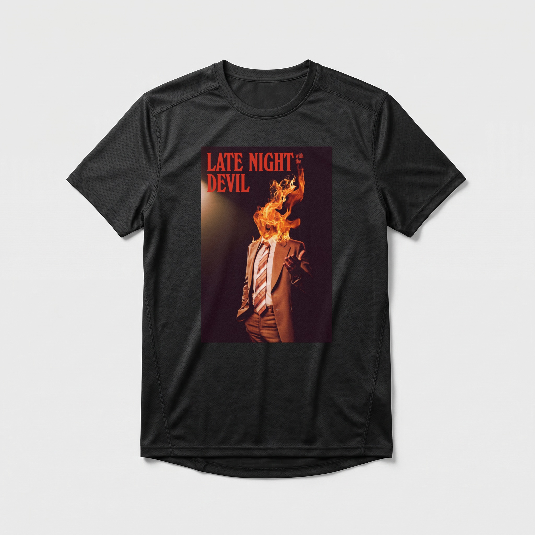 Camiseta_dry_fit_preto_camarada_do_alem_-_Late_Night_with_the_Devil | Late Night with the Devil