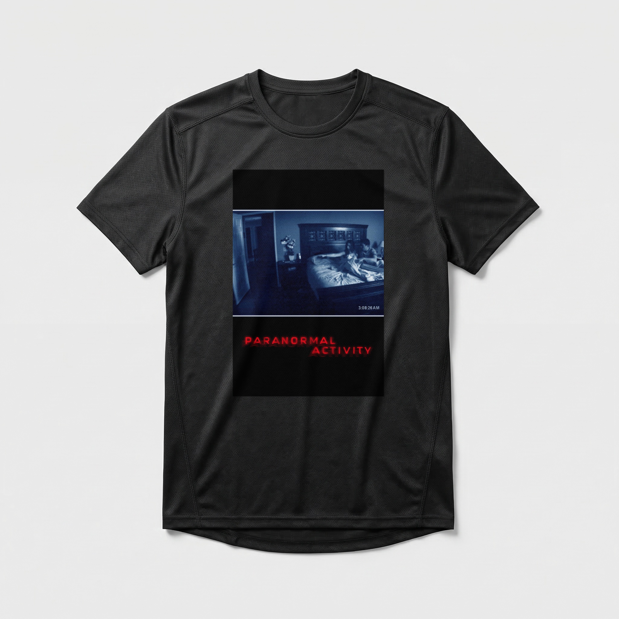 Camiseta_dry_fit_preto_camarada_do_alem_-_Paranormal_Activity_Atividade_paranormal | Paranormal Activity (Atividade paranormal)