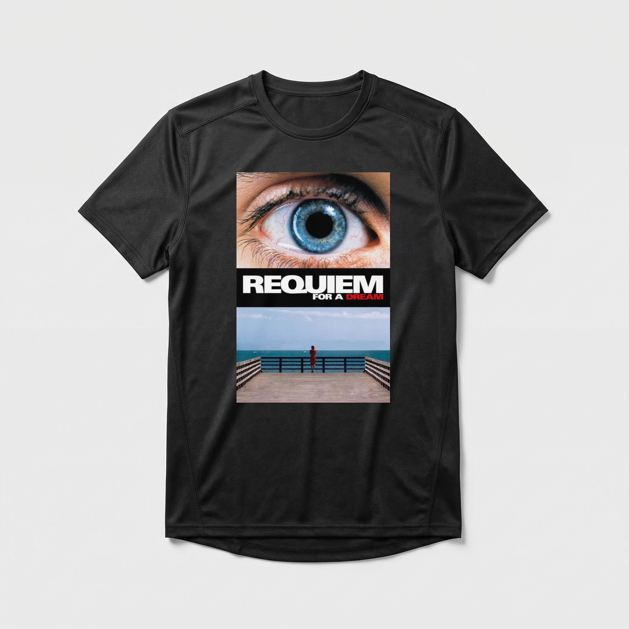 Camiseta_dry_fit_preto_camarada_do_alem_-_Requiem_for_a_Dream_Requiem_para_um_sonho | Requiem for a Dream (Réquiem para um sonho)