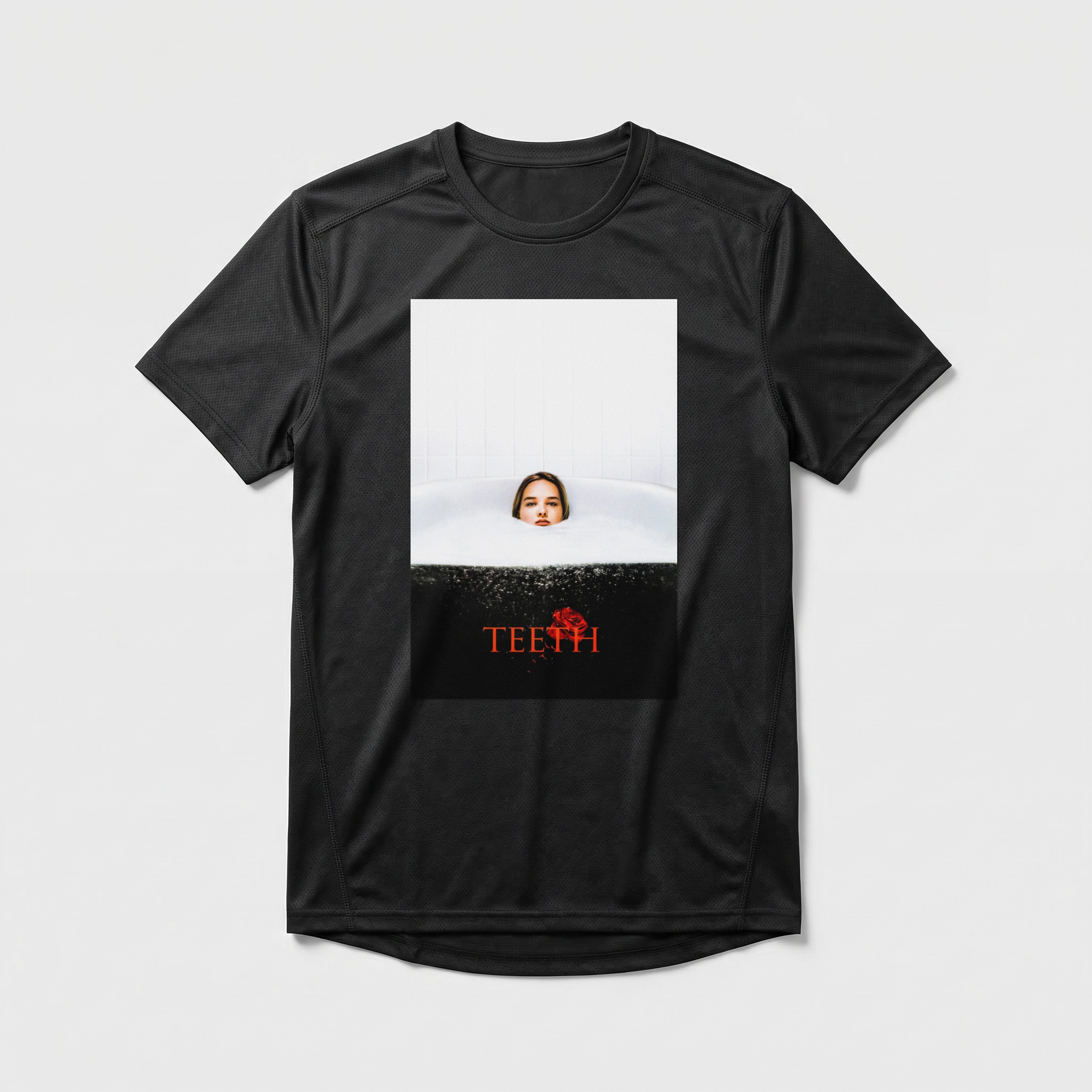 Camiseta_dry_fit_preto_camarada_do_alem_-_Teeth_Teeth_-_o_dente_da_vinganca | Teeth (Teeth - o dente da vingança)