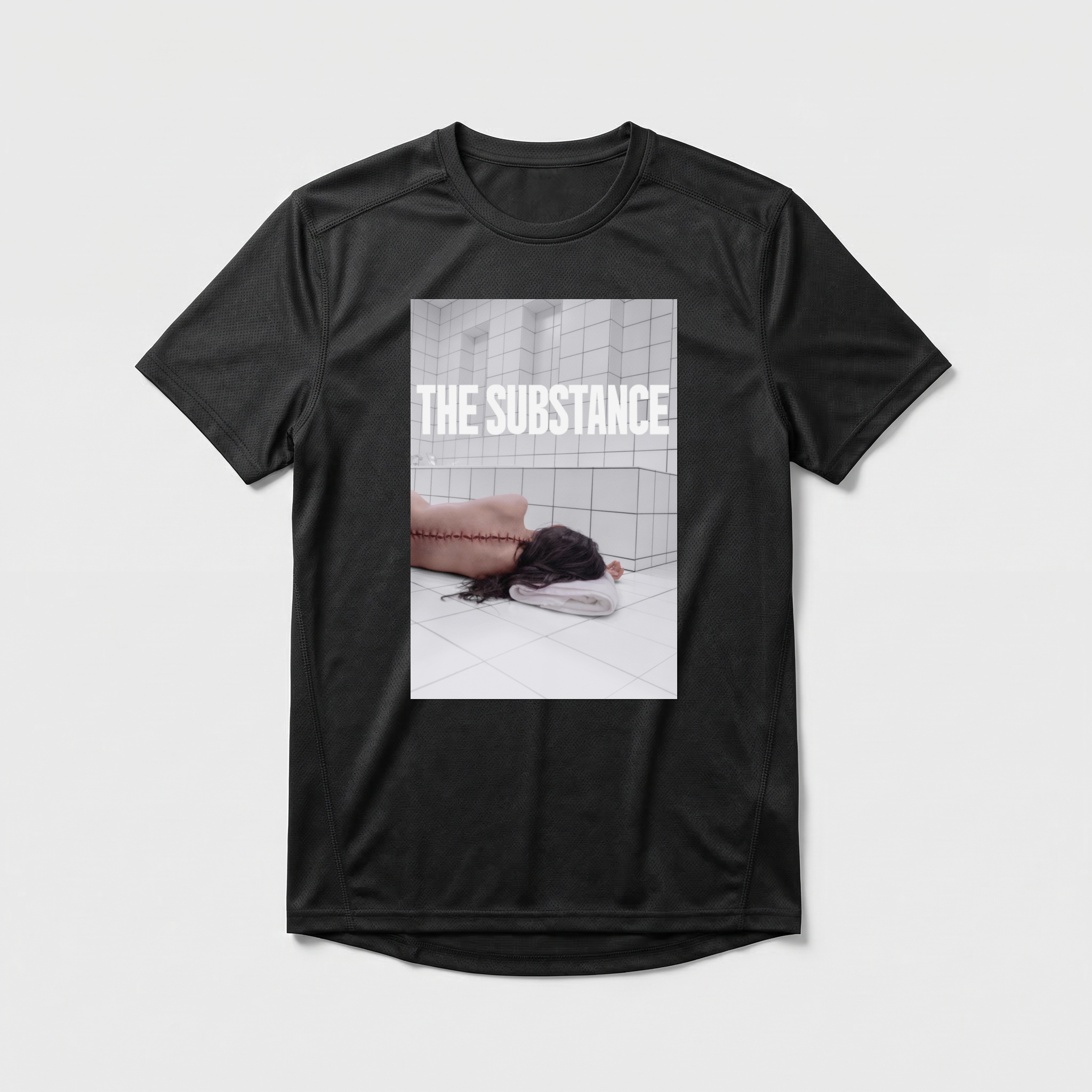 Camiseta_dry_fit_preto_camarada_do_alem_-_The_Substance_A_substancia | The Substance (A substância)