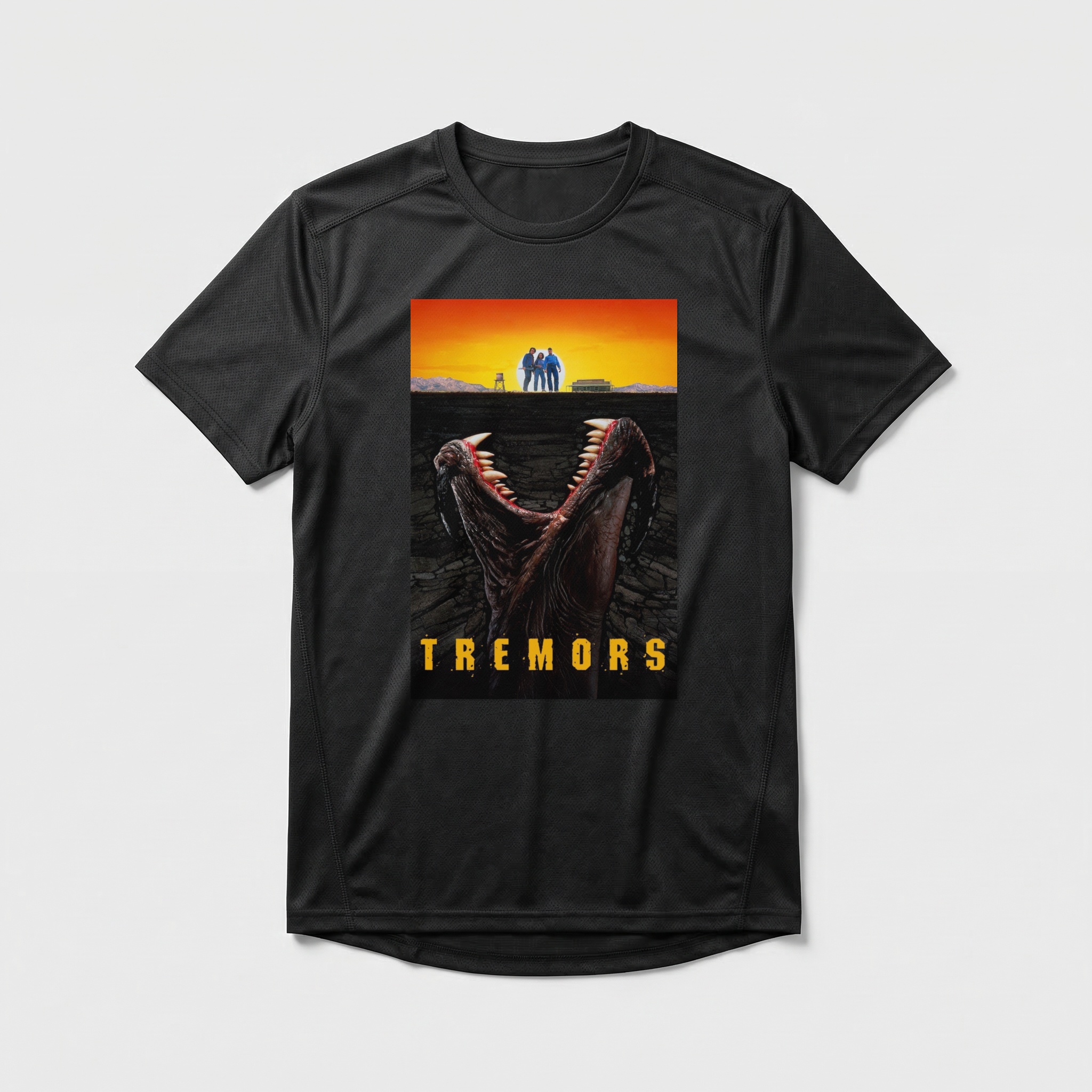 Camiseta_dry_fit_preto_camarada_do_alem_-_Tremors_O_ataque_dos_vermes_malditos | Tremors (O ataque dos vermes malditos)