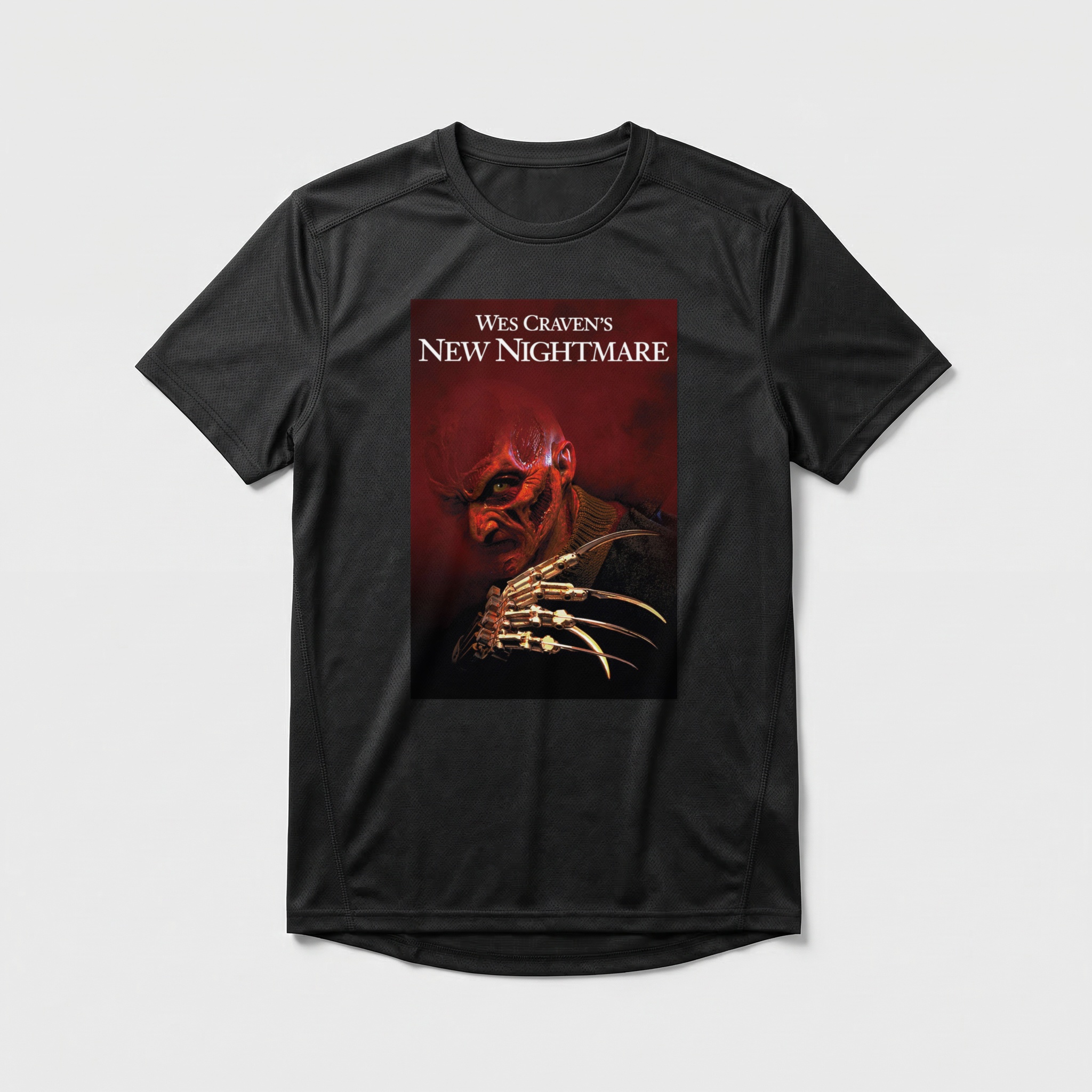 Camiseta_dry_fit_preto_camarada_do_alem_-_Wes_Cravens_New_Nightmare_O_novo_pesadelo_-_o_retorno_de_Freddy_Krueger | Wes Cravens New Nightmare (O novo pesadelo - o retorno de Freddy Krueger)