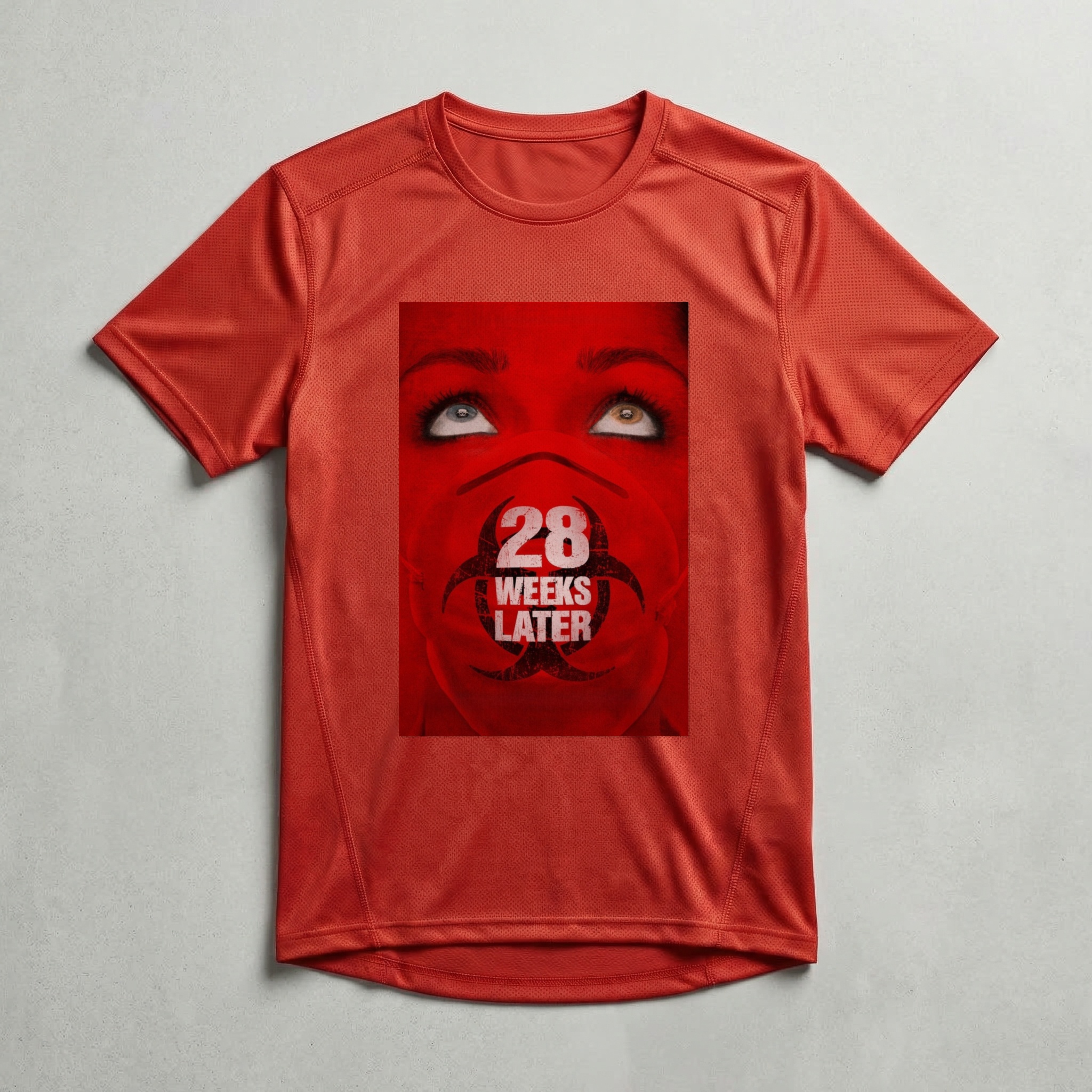 Camiseta_dry_fit_vermelho_camarada_do_alem_-_28_Weeks_Later_Exterminio_2 | 28 Weeks Later (Exterminio 2)