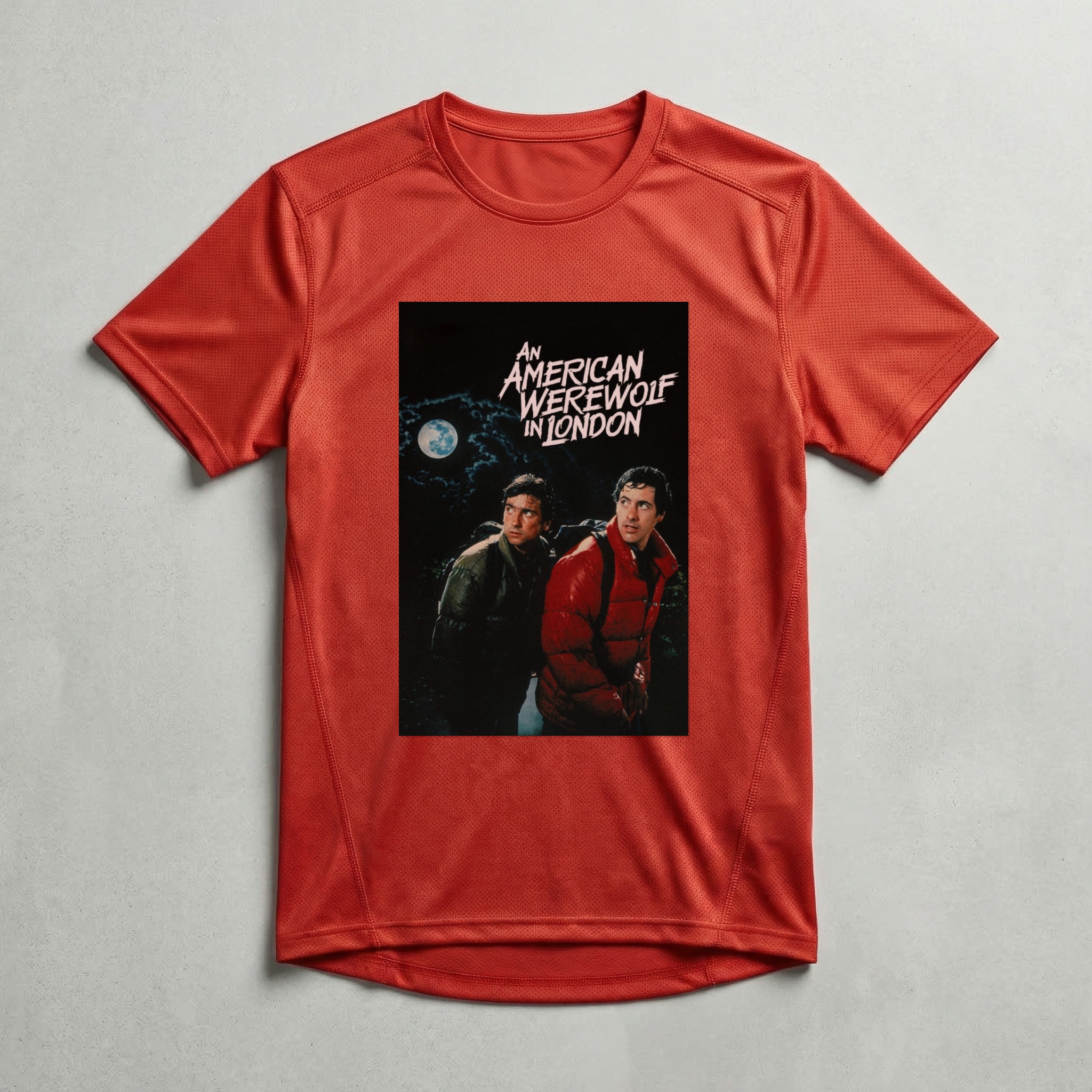 Camiseta_dry_fit_vermelho_camarada_do_alem_-_An_American_Werewolf_in_London_Um_lobisomem_americano_em_Londres | An American Werewolf in London (Um lobisomem americano em Londres)