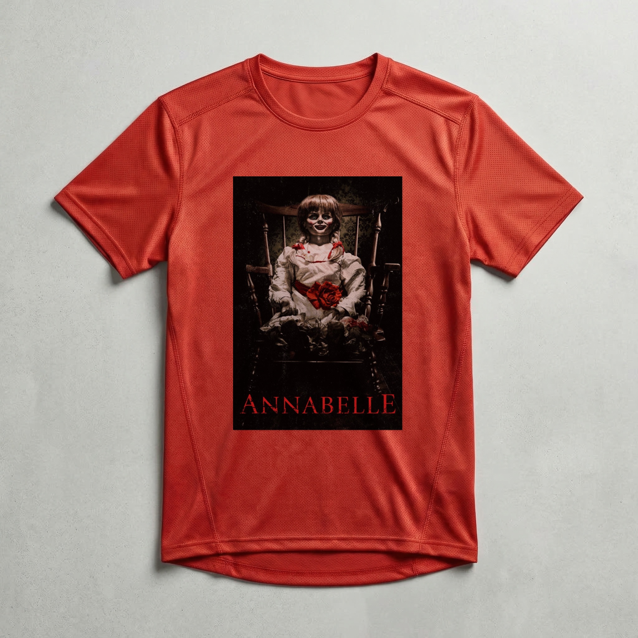 Camiseta_dry_fit_vermelho_camarada_do_alem_-_Annabelle | Annabelle