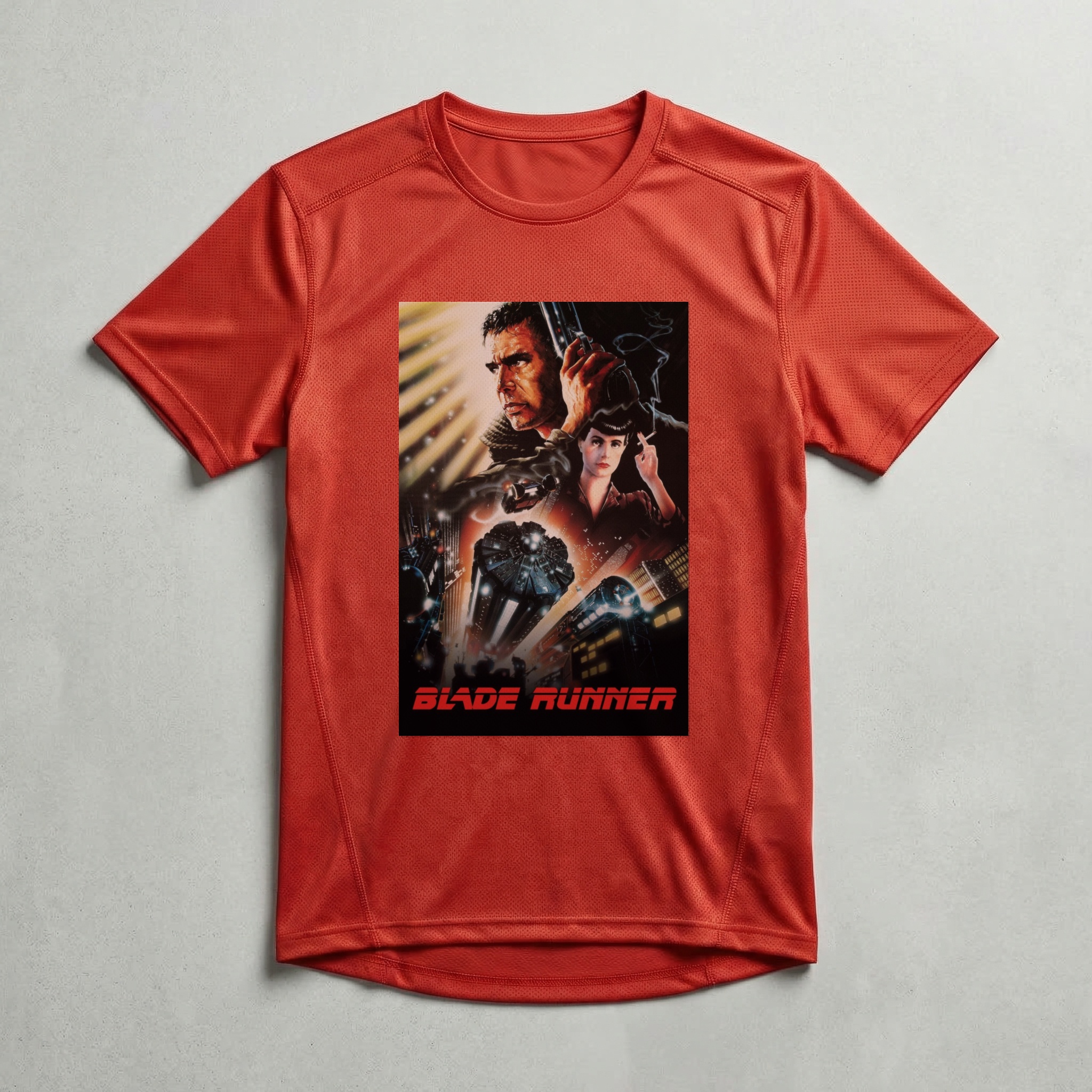 Camiseta_dry_fit_vermelho_camarada_do_alem_-_Blade_Runner_Blade_Runner_-_o_cacador_de_androides | Blade Runner (Blade Runner - o cacador de androides)