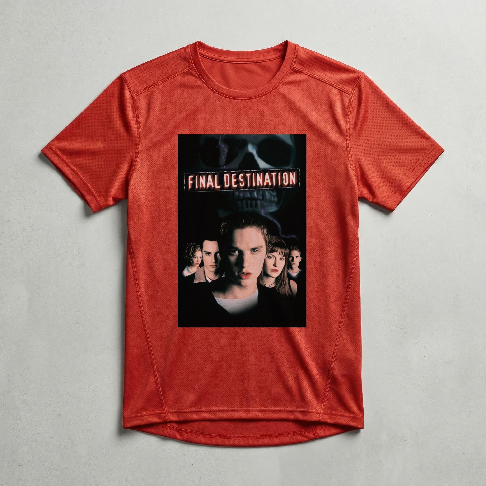 Camiseta_dry_fit_vermelho_camarada_do_alem_-_Final_Destination_Premonicao | Final Destination (Premonição)