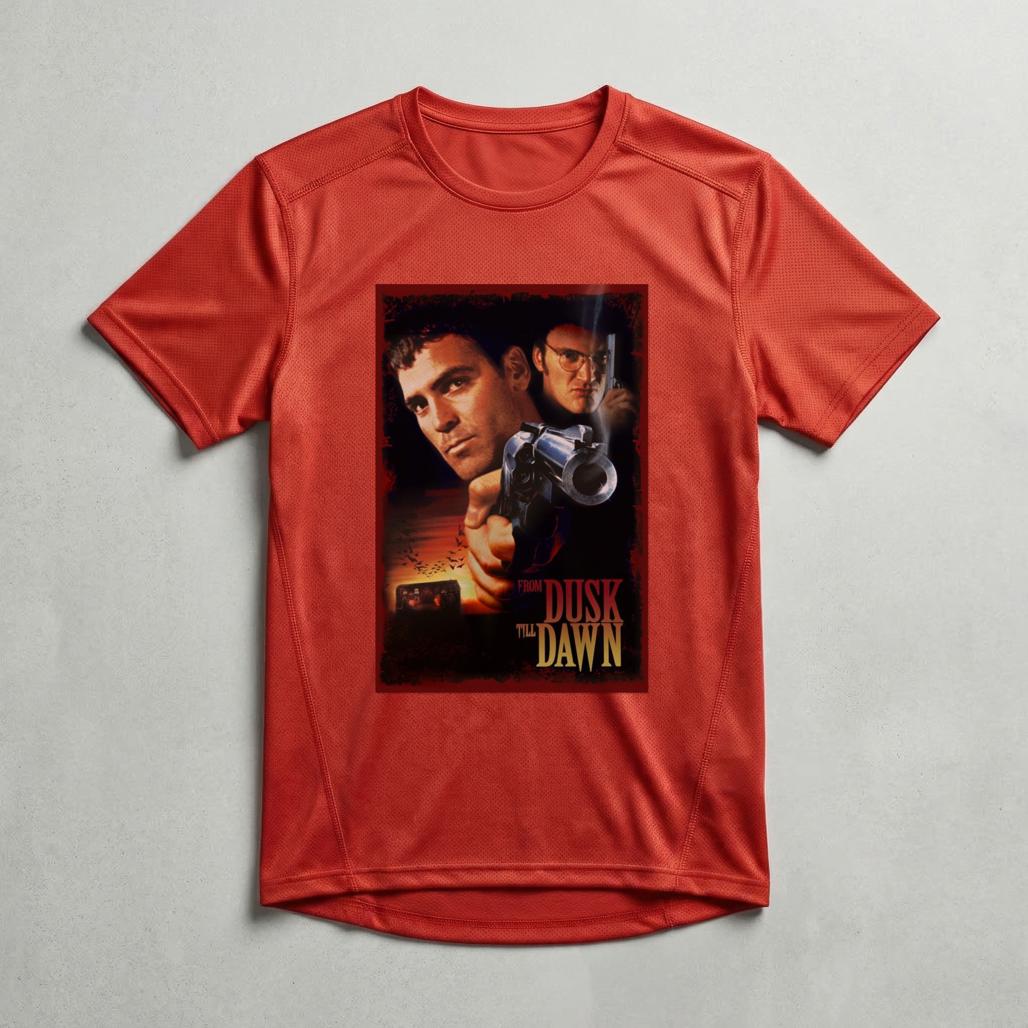 Camiseta_dry_fit_vermelho_camarada_do_alem_-_From_Dusk_Till_Dawn_Um_drink_no_inferno | From Dusk Till Dawn (Um drink no inferno)