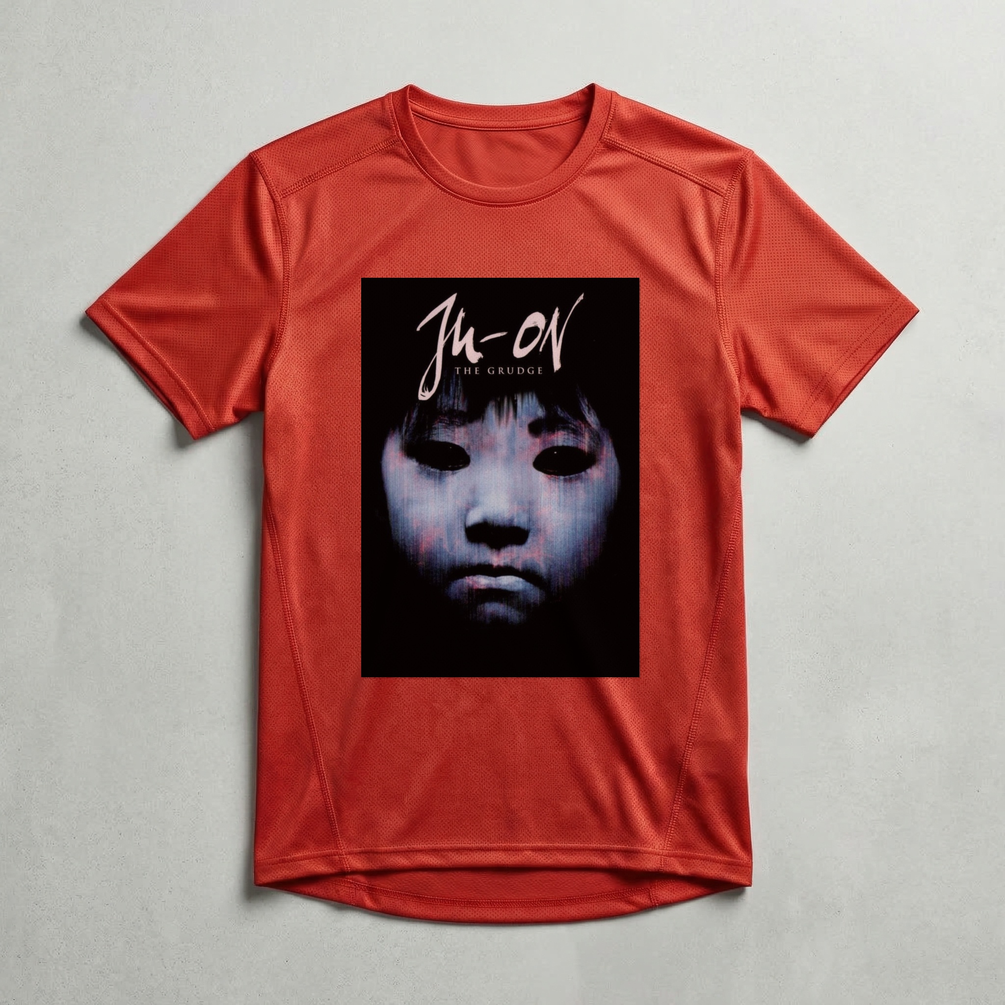 Camiseta_dry_fit_vermelho_camarada_do_alem_-_Ju-On_The_Grudge_Ju-On_the_grudge | Ju-On The Grudge (Ju-On: the grudge)