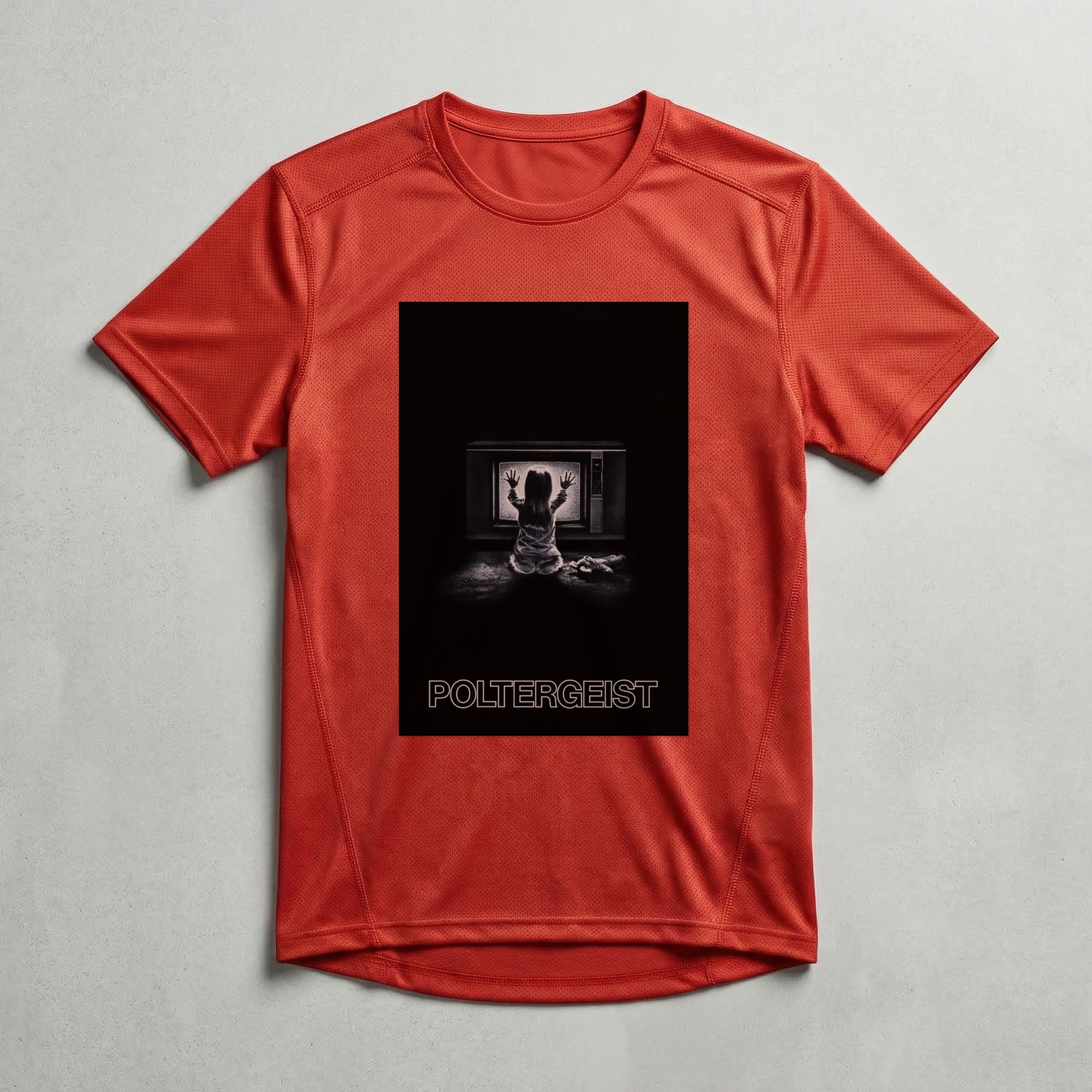 Camiseta_dry_fit_vermelho_camarada_do_alem_-_Poltergeist_Poltergeist_-_o_fenomeno | Poltergeist (Poltergeist - o fenômeno)