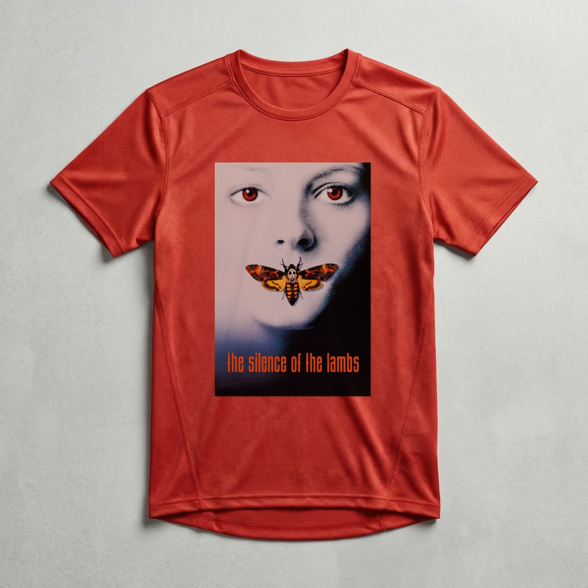 Camiseta_dry_fit_vermelho_camarada_do_alem_-_Silence_of_the_Lambs_O_silencio_dos_inocentes | Silence of the Lambs (O silêncio dos inocentes)
