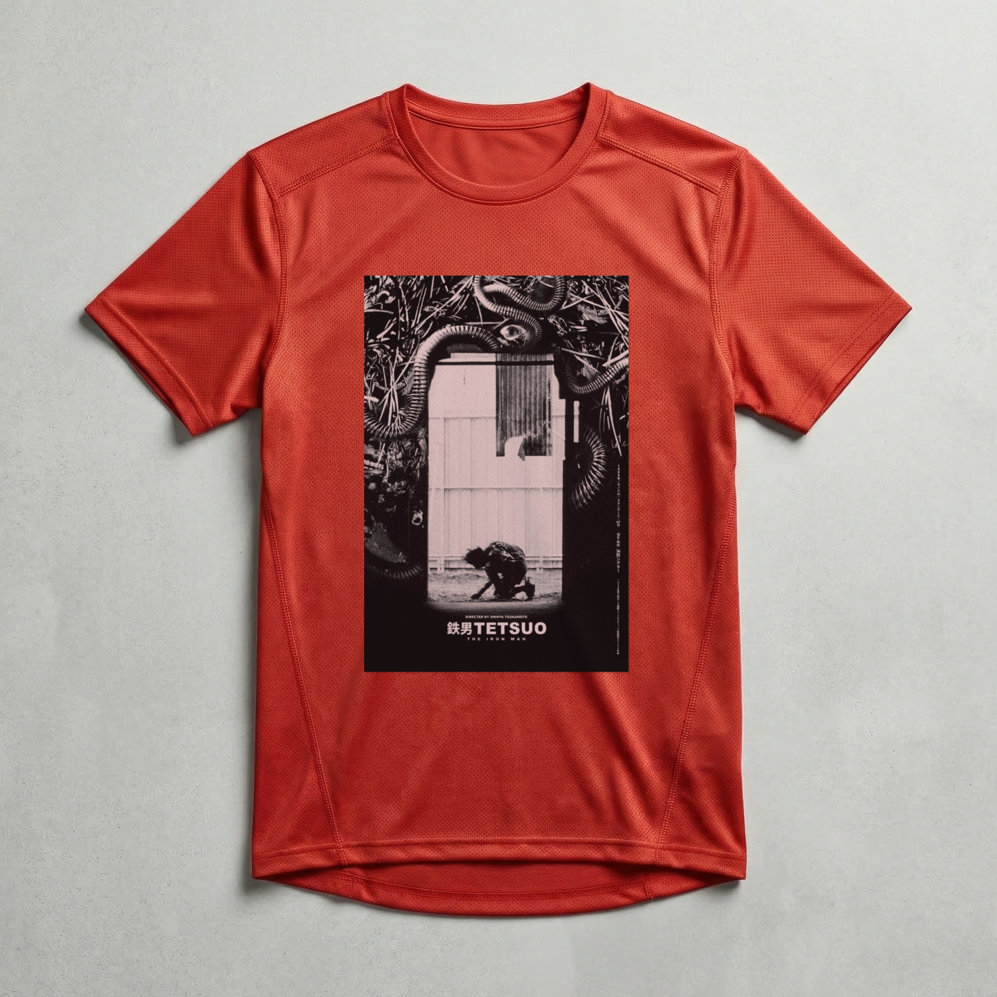 Camiseta_dry_fit_vermelho_camarada_do_alem_-_Tetsuo_The_Iron_Man_Tetsuo_the_iron_man | Tetsuo The Iron Man (Tetsuo: the iron man)