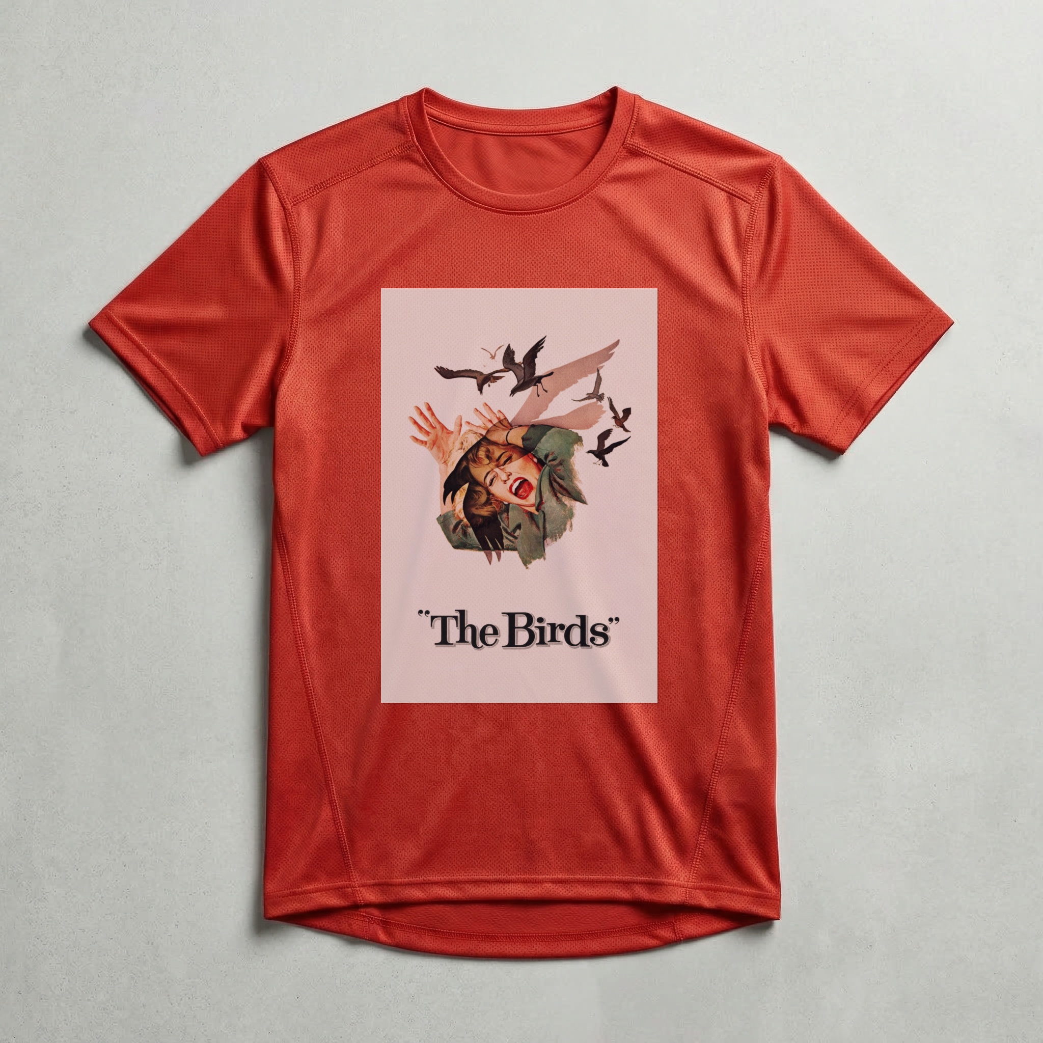 Camiseta_dry_fit_vermelho_camarada_do_alem_-_The_Birds_Os_passaros | The Birds (Os pássaros)