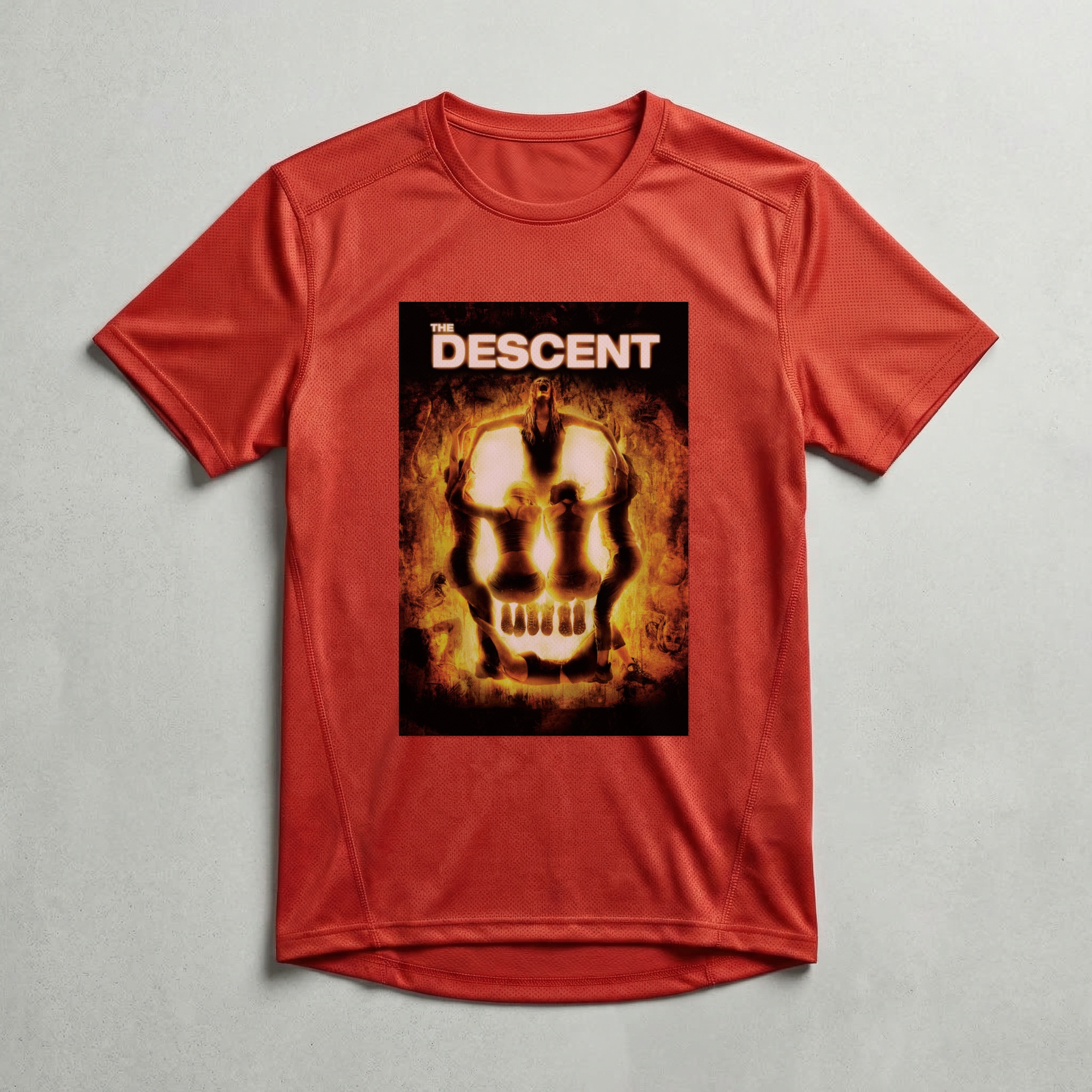 Camiseta_dry_fit_vermelho_camarada_do_alem_-_The_Descent_A_caverna | The Descent (A caverna)