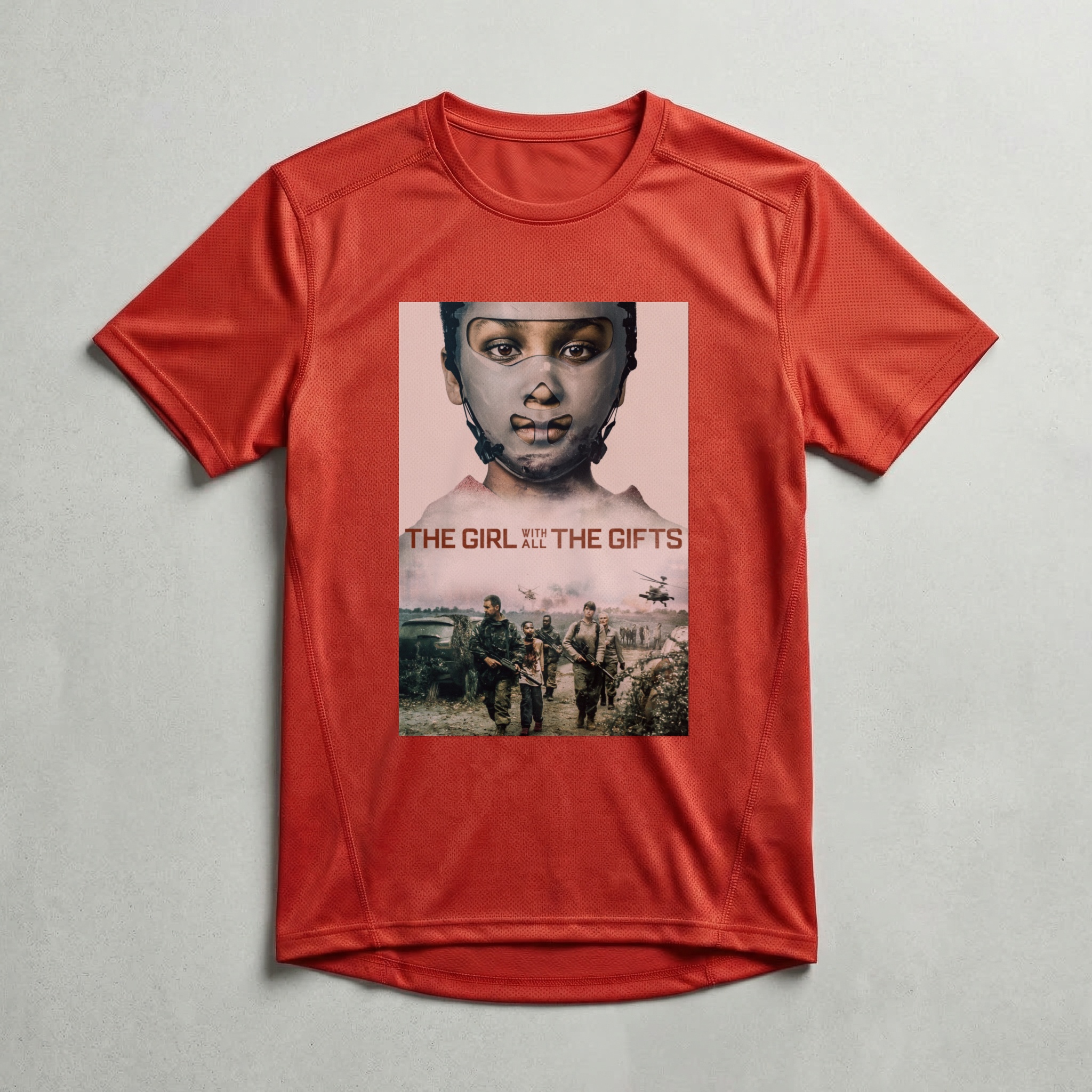 Camiseta_dry_fit_vermelho_camarada_do_alem_-_The_Girl_with_All_the_Gifts_A_garota_que_tinha_dons | The Girl with All the Gifts (A garota que tinha dons)