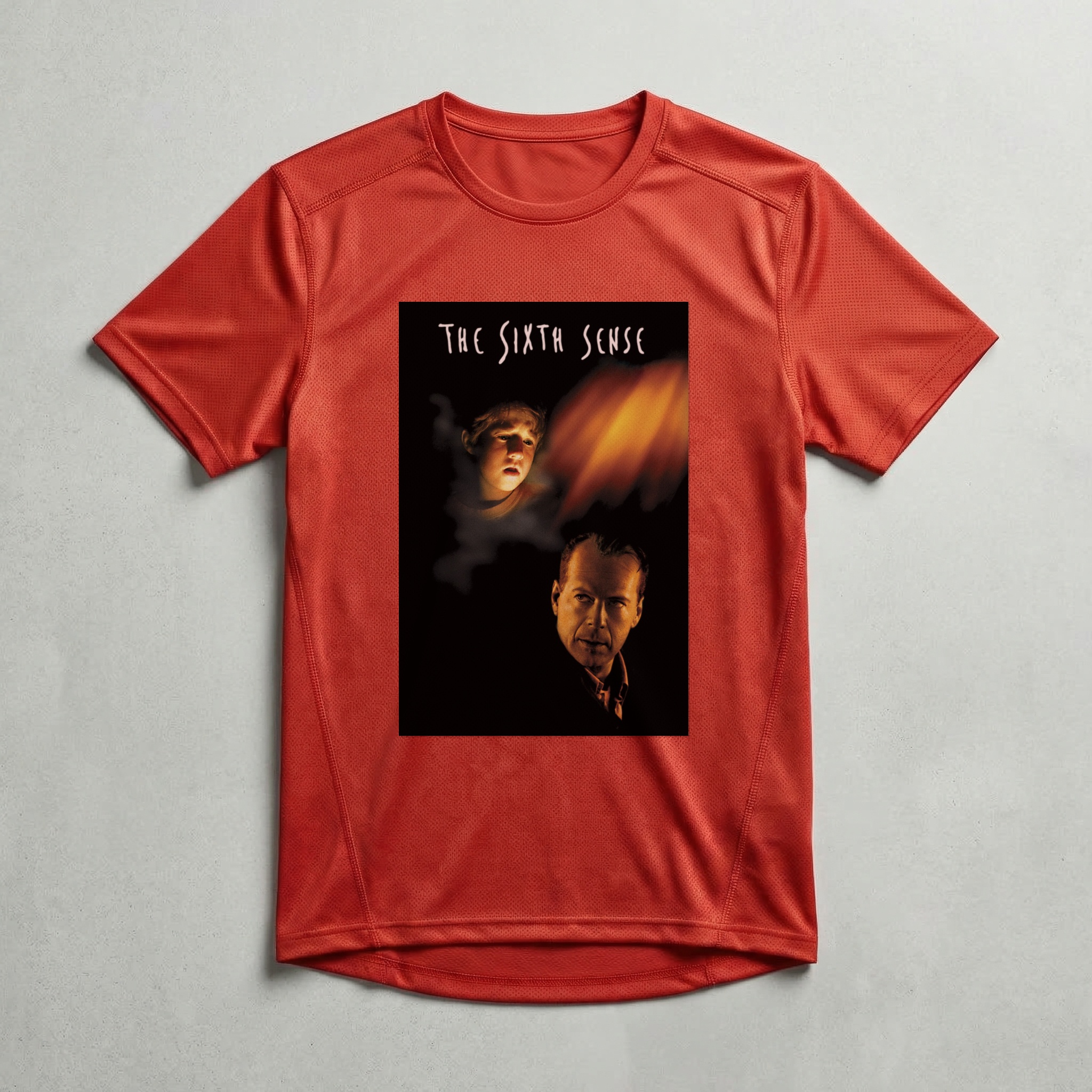 Camiseta_dry_fit_vermelho_camarada_do_alem_-_The_Sixth_Sense_O_sexto_sentido | The Sixth Sense (O sexto sentido)