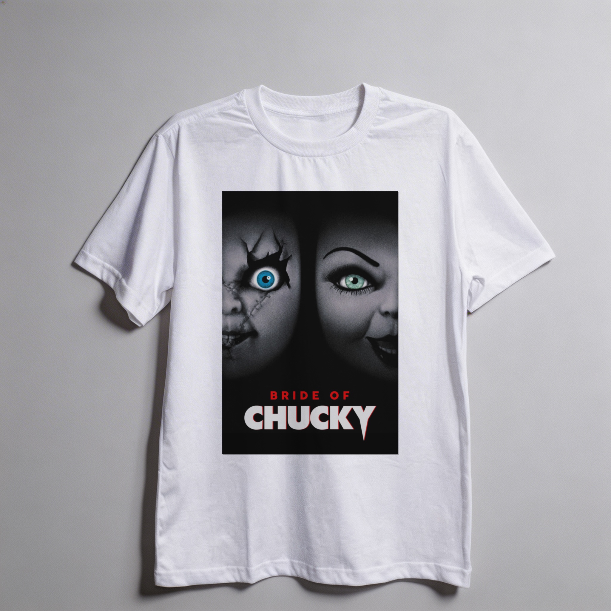 Camiseta_oversized_branco_camarada_do_alem_-_Bride_of_Chucky_A_noiva_de_Chucky | Bride of Chucky (A noiva de Chucky)