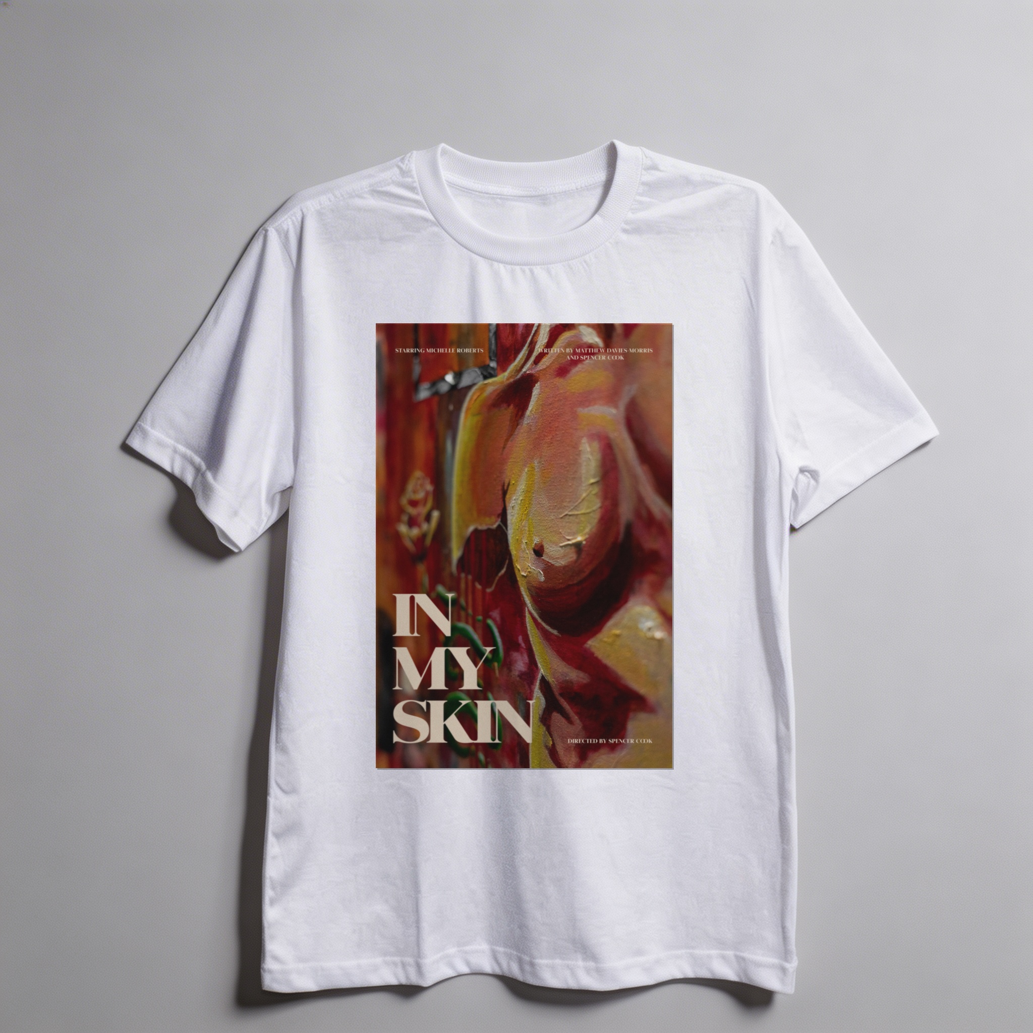 Camiseta_oversized_branco_camarada_do_alem_-_In_My_Skin_Na_minha_pele | In My Skin (Na minha pele)