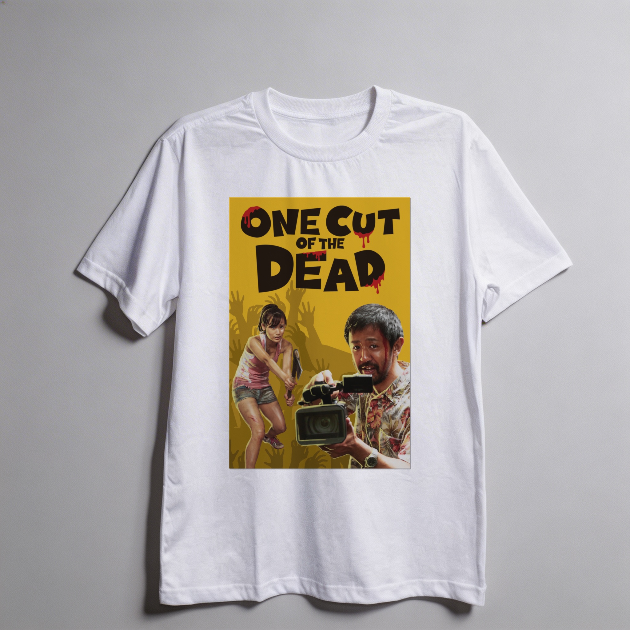Camiseta_oversized_branco_camarada_do_alem_-_One_Cut_of_the_Dead | One Cut of the Dead