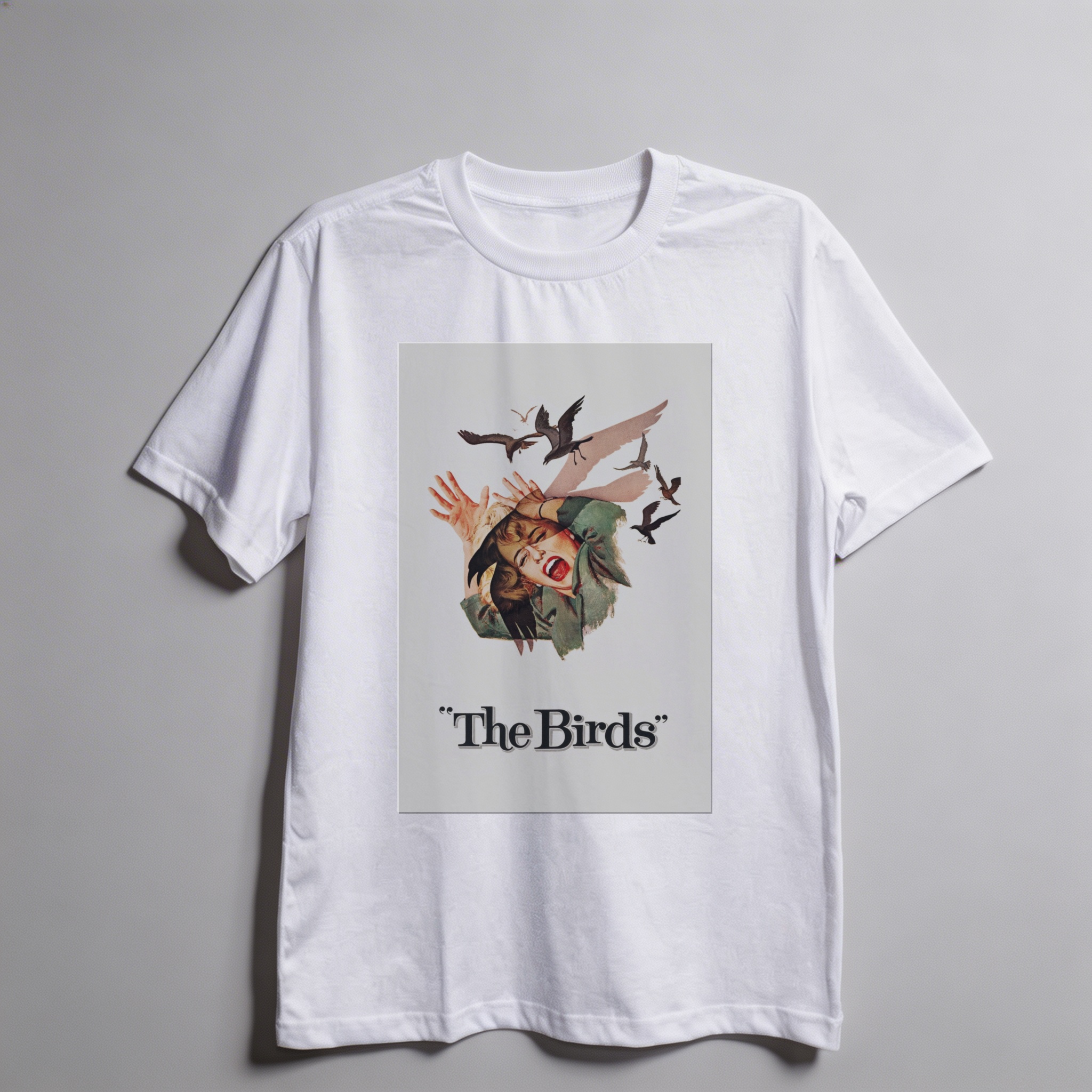 Camiseta_oversized_branco_camarada_do_alem_-_The_Birds_Os_passaros | The Birds (Os pássaros)