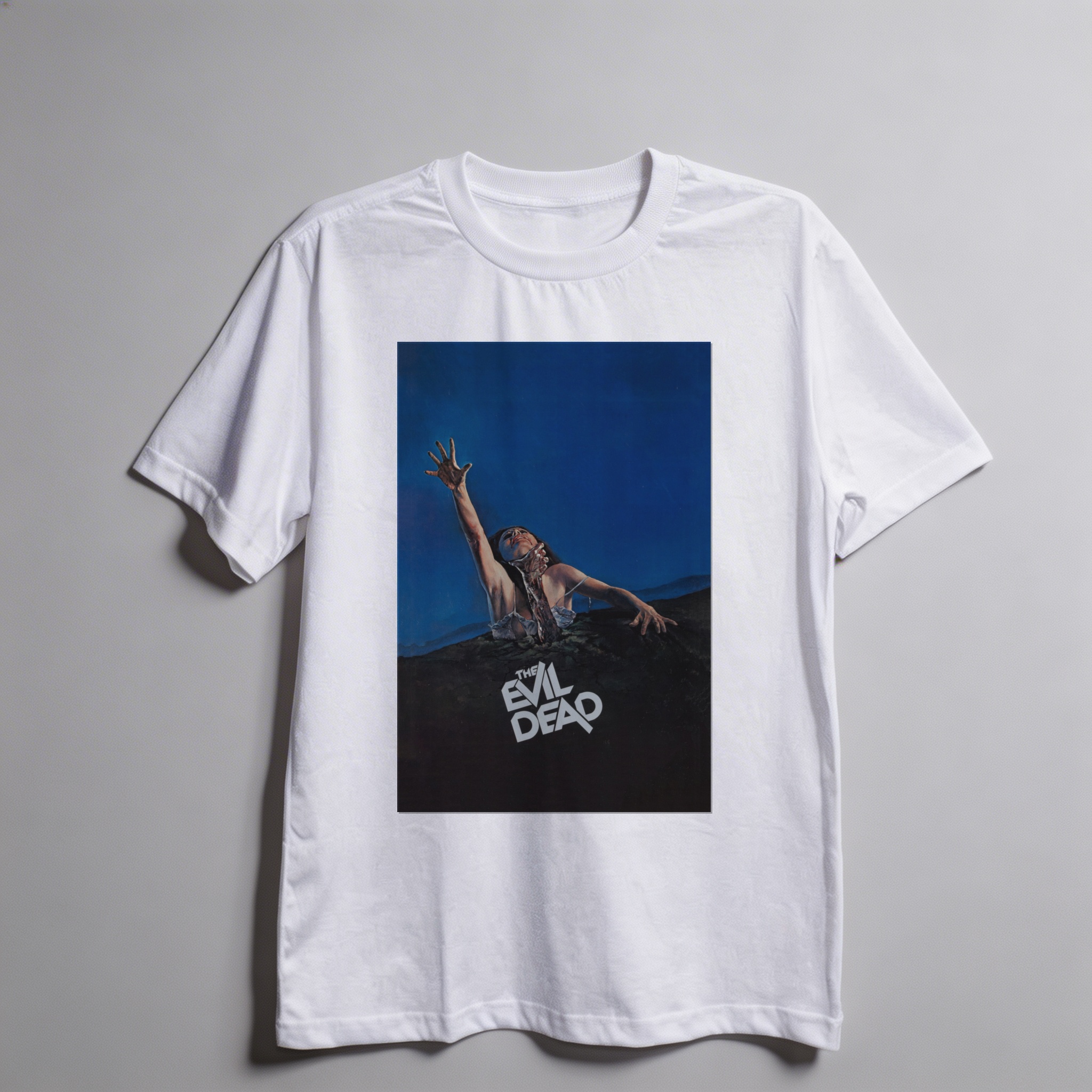 Camiseta_oversized_branco_camarada_do_alem_-_The_Evil_Dead_Uma_noite_alucinante_-_a_morte_do_demonio | The Evil Dead (Uma noite alucinante - a morte do demônio)