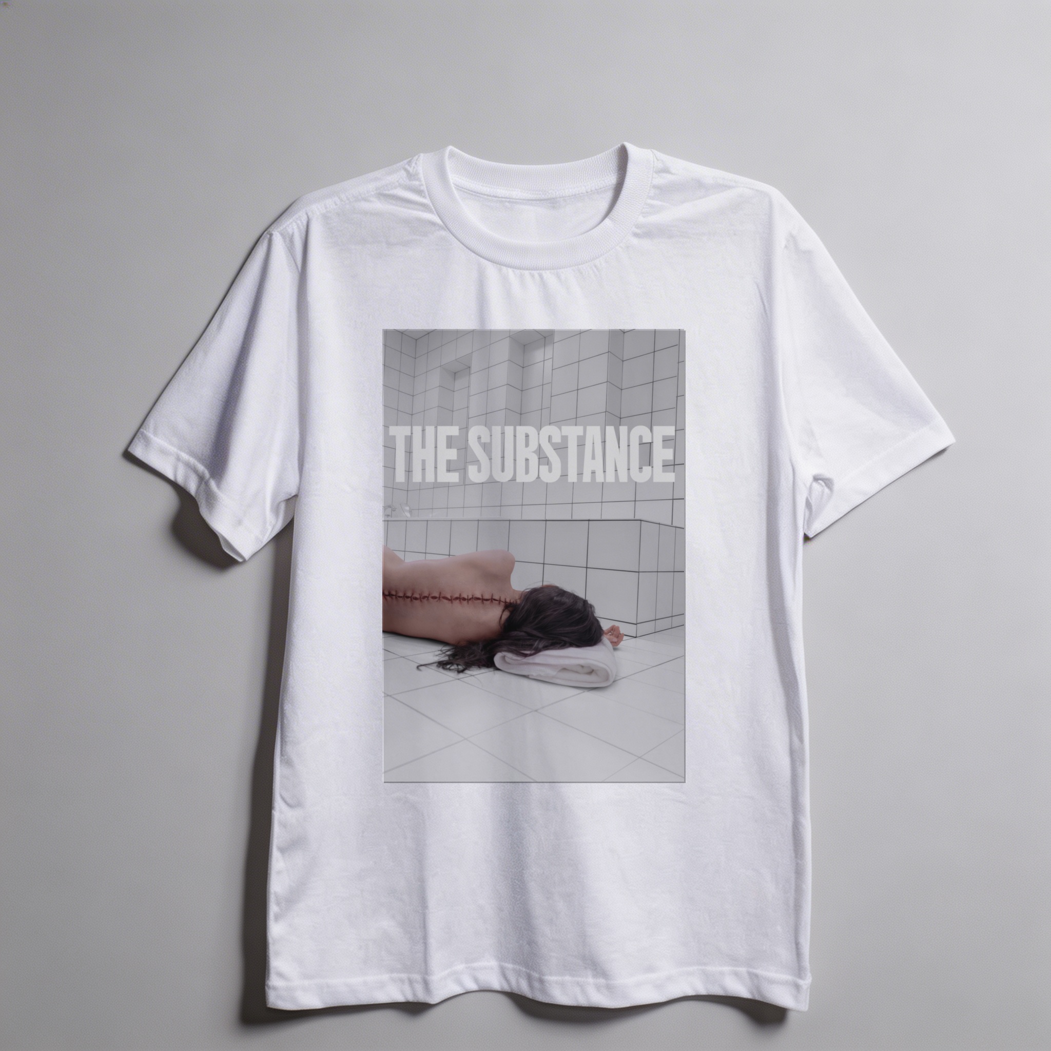 Camiseta_oversized_branco_camarada_do_alem_-_The_Substance_A_substancia | The Substance (A substância)