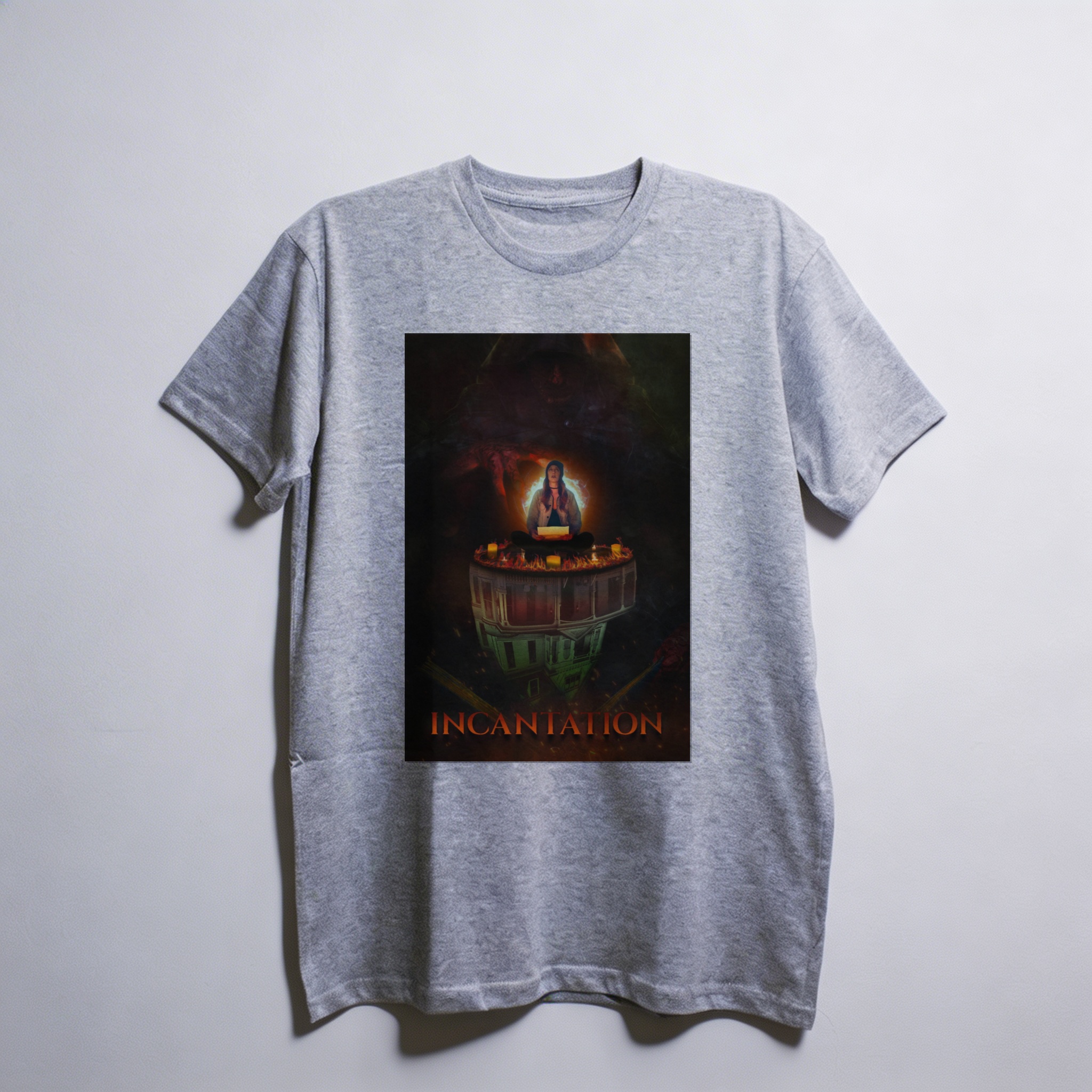 Camiseta_oversized_cinza_claro_camarada_do_alem_-_Incantation | Incantation
