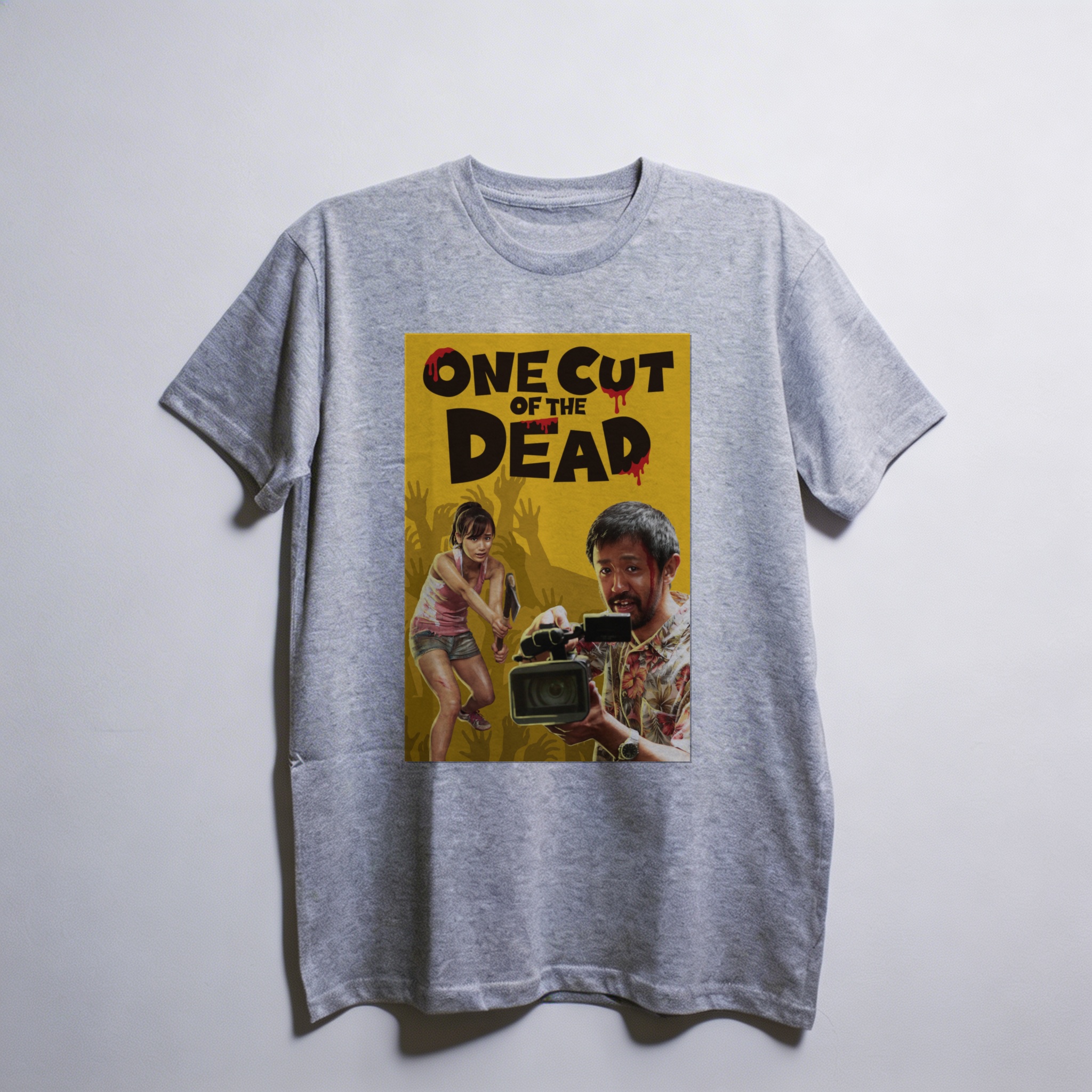 Camiseta_oversized_cinza_claro_camarada_do_alem_-_One_Cut_of_the_Dead | One Cut of the Dead