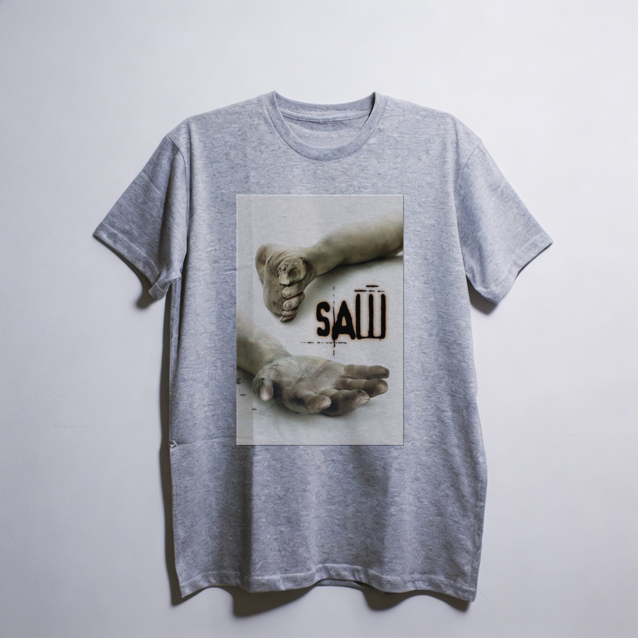 Camiseta_oversized_cinza_claro_camarada_do_alem_-_Saw_Jogos_mortais | Saw (Jogos mortais)