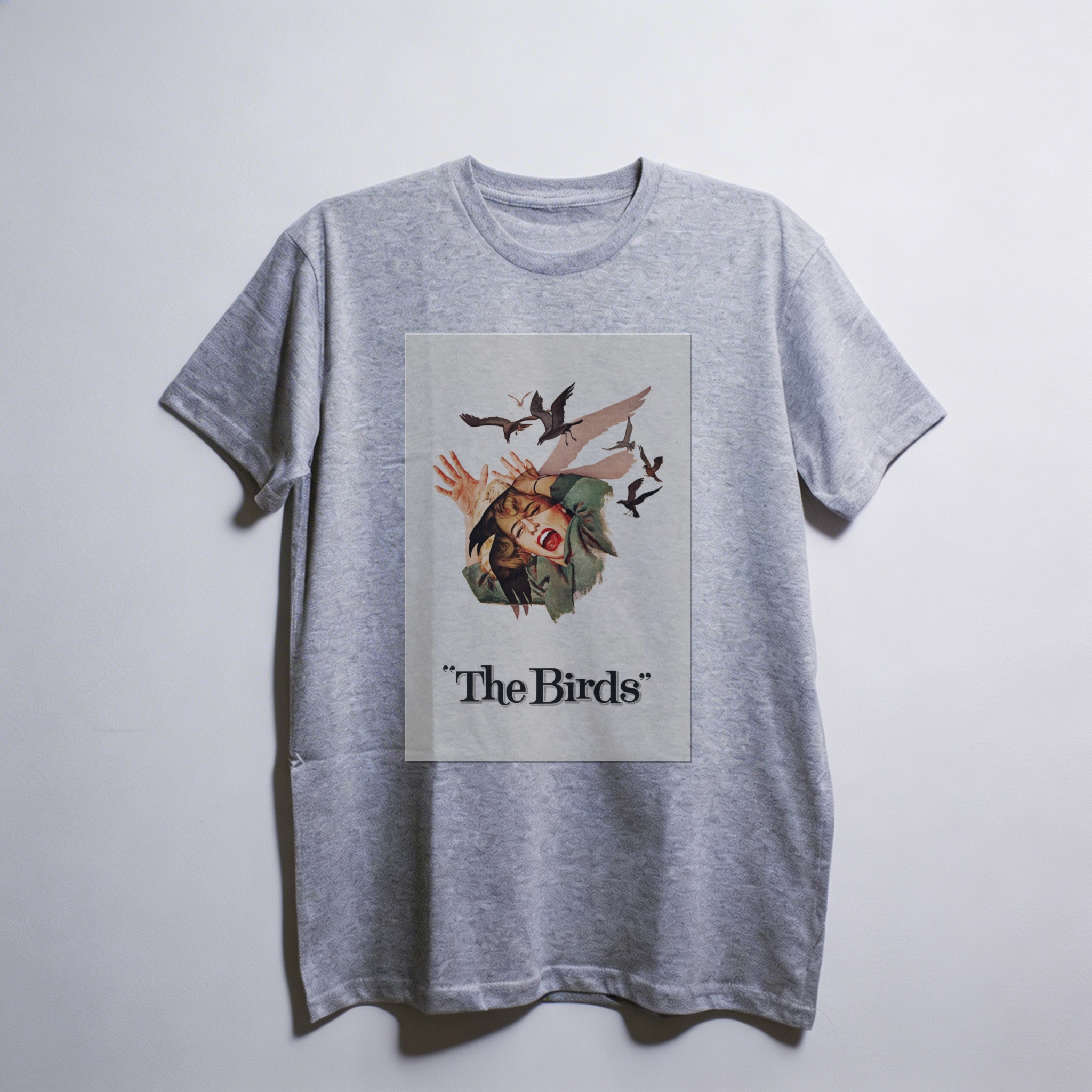 Camiseta_oversized_cinza_claro_camarada_do_alem_-_The_Birds_Os_passaros | The Birds (Os pássaros)