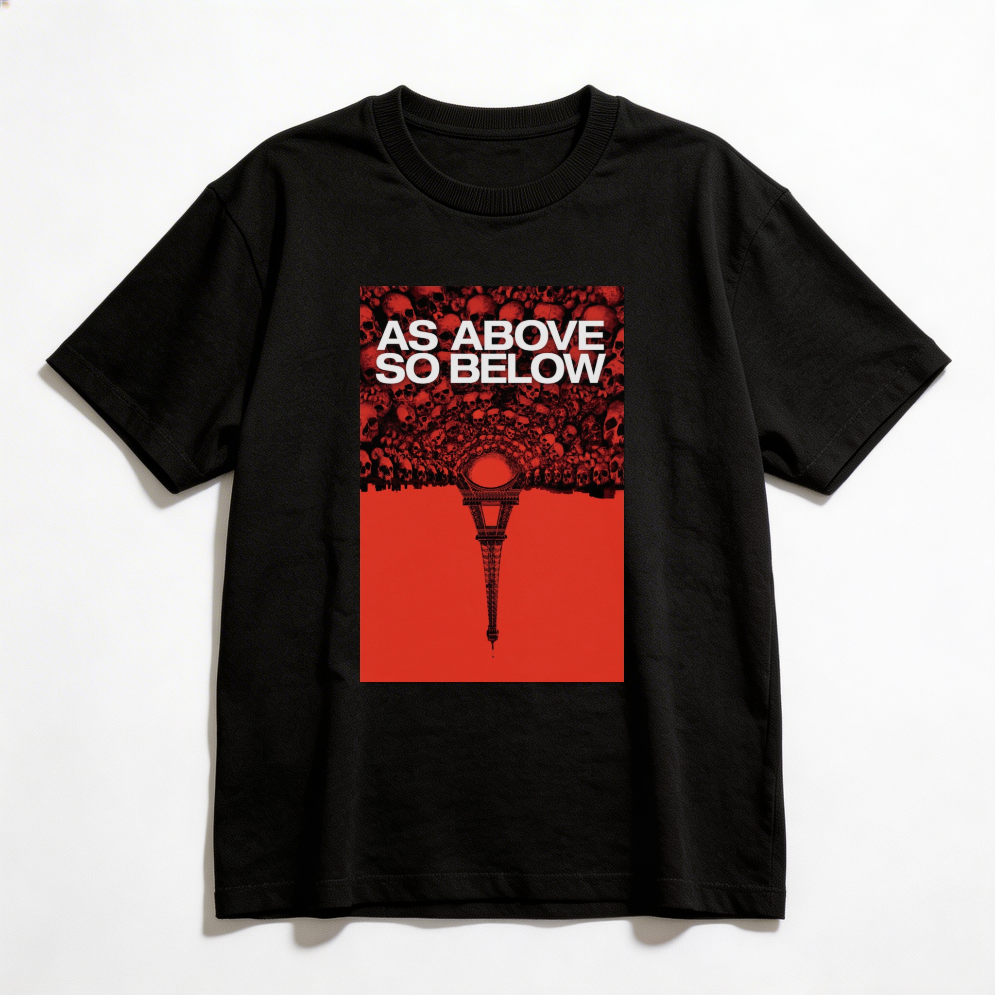 Camiseta_oversized_preto_camarada_do_alem_-_As_Above_So_Below_As_above_so_below_-_nas_profundezas_do_medo | As Above So Below (As above so below - nas profundezas do medo)