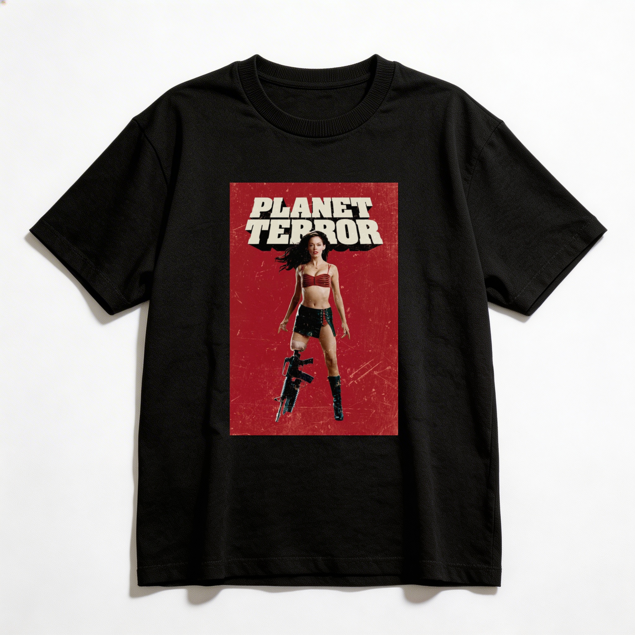 Camiseta_oversized_preto_camarada_do_alem_-_Planet_Terror_Planeta_terror | Planet Terror (Planeta terror)