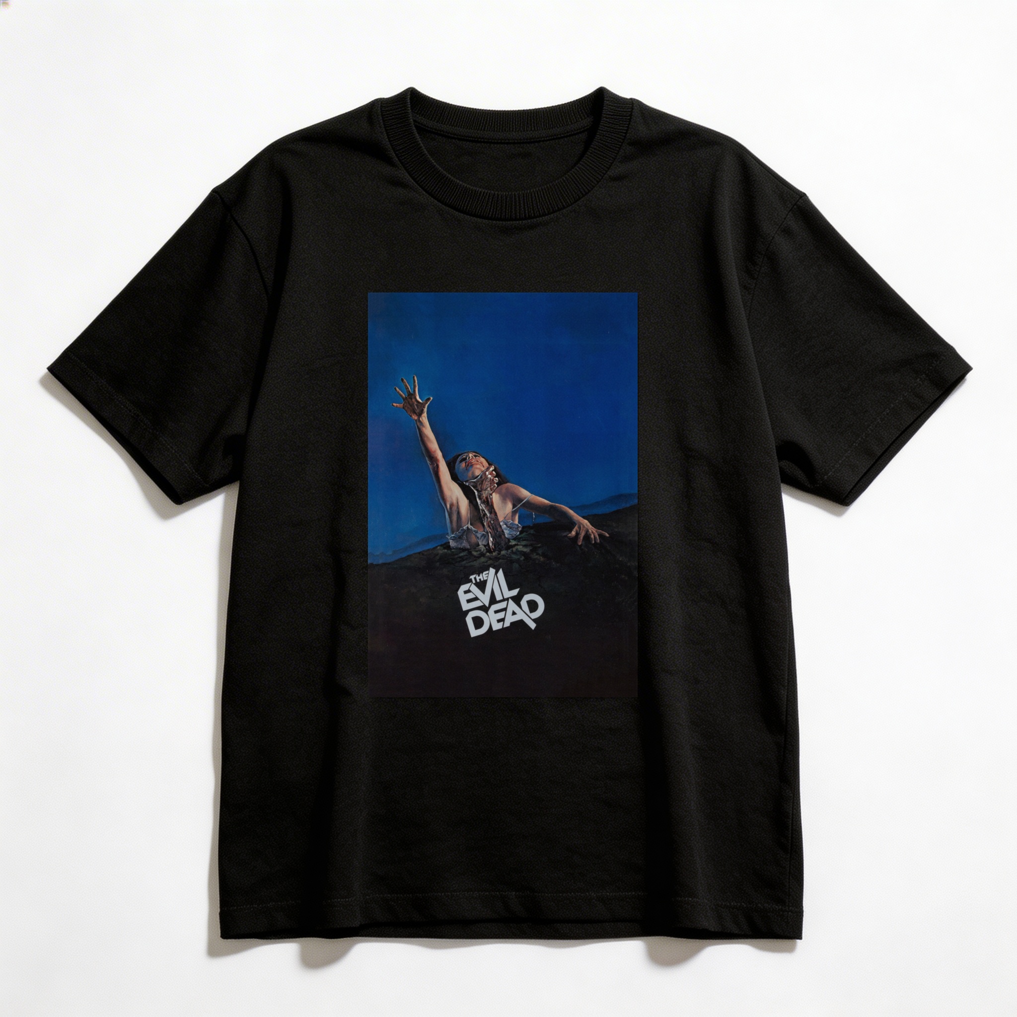 Camiseta_oversized_preto_camarada_do_alem_-_The_Evil_Dead_Uma_noite_alucinante_-_a_morte_do_demonio | The Evil Dead (Uma noite alucinante - a morte do demônio)