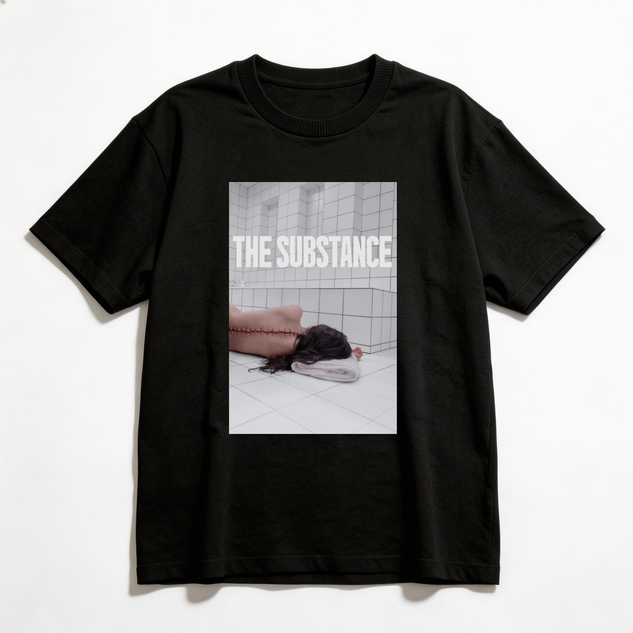 Camiseta_oversized_preto_camarada_do_alem_-_The_Substance_A_substancia | The Substance (A substância)