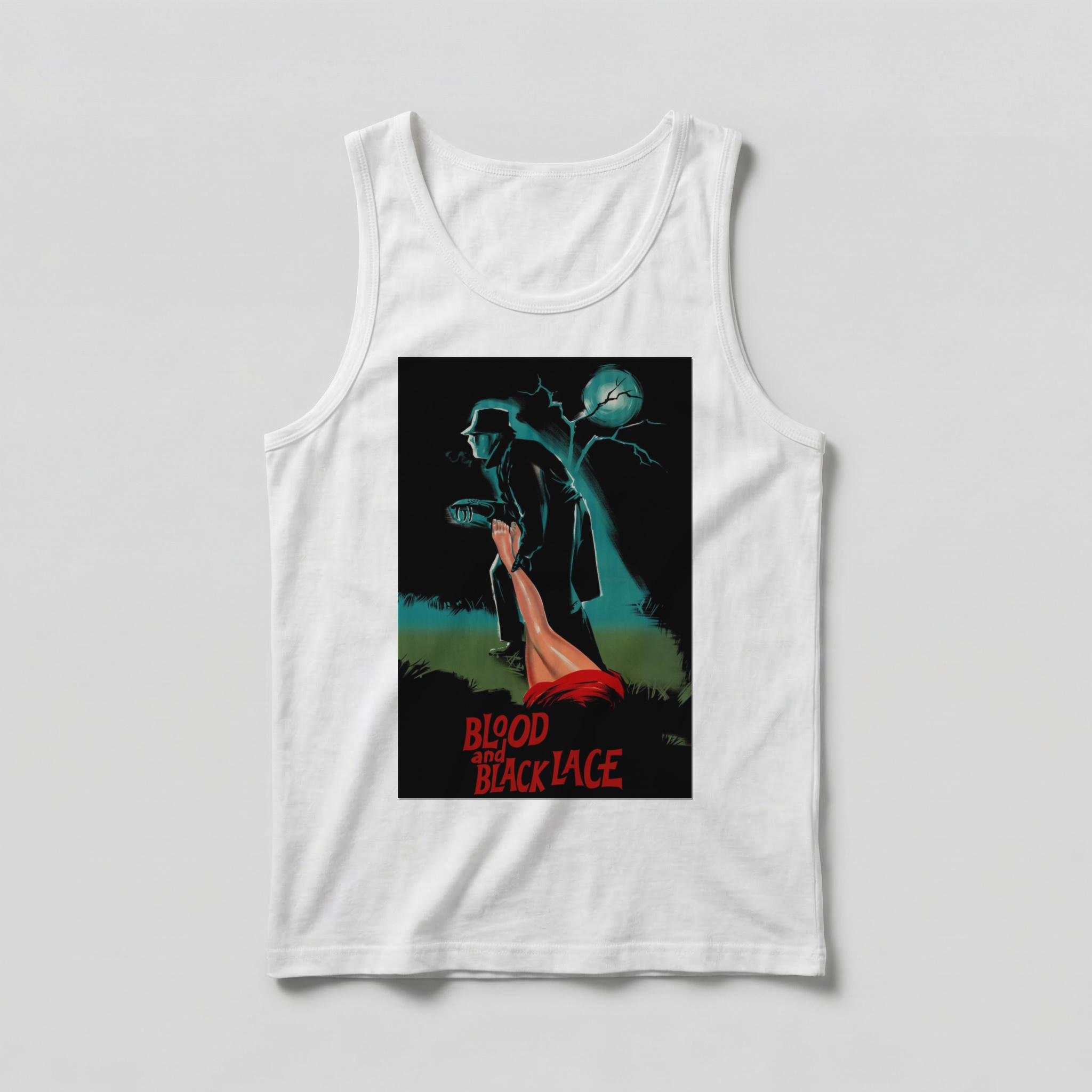 Camiseta_regata_branco_camarada_do_alem_-_Blood_and_Black_Lace_Seis_mulheres_para_o_assassino | Blood and Black Lace (Seis mulheres para o assassino)