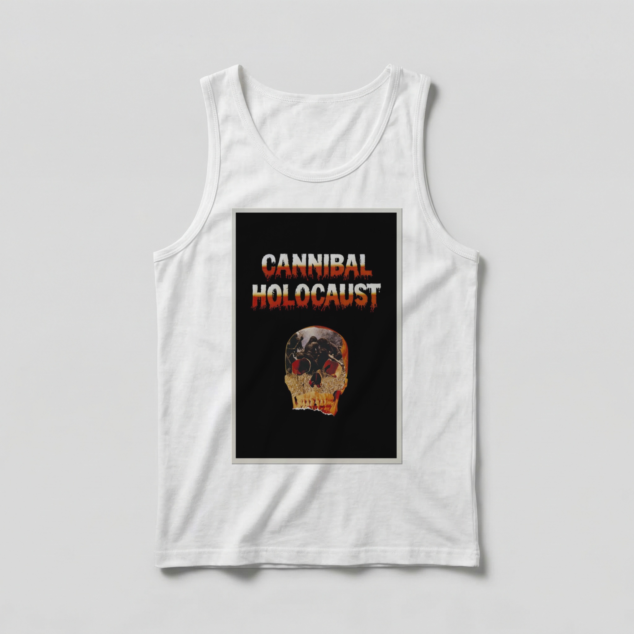 Camiseta_regata_branco_camarada_do_alem_-_Cannibal_Holocaust_Holocausto_canibal | Cannibal Holocaust (Holocausto canibal)