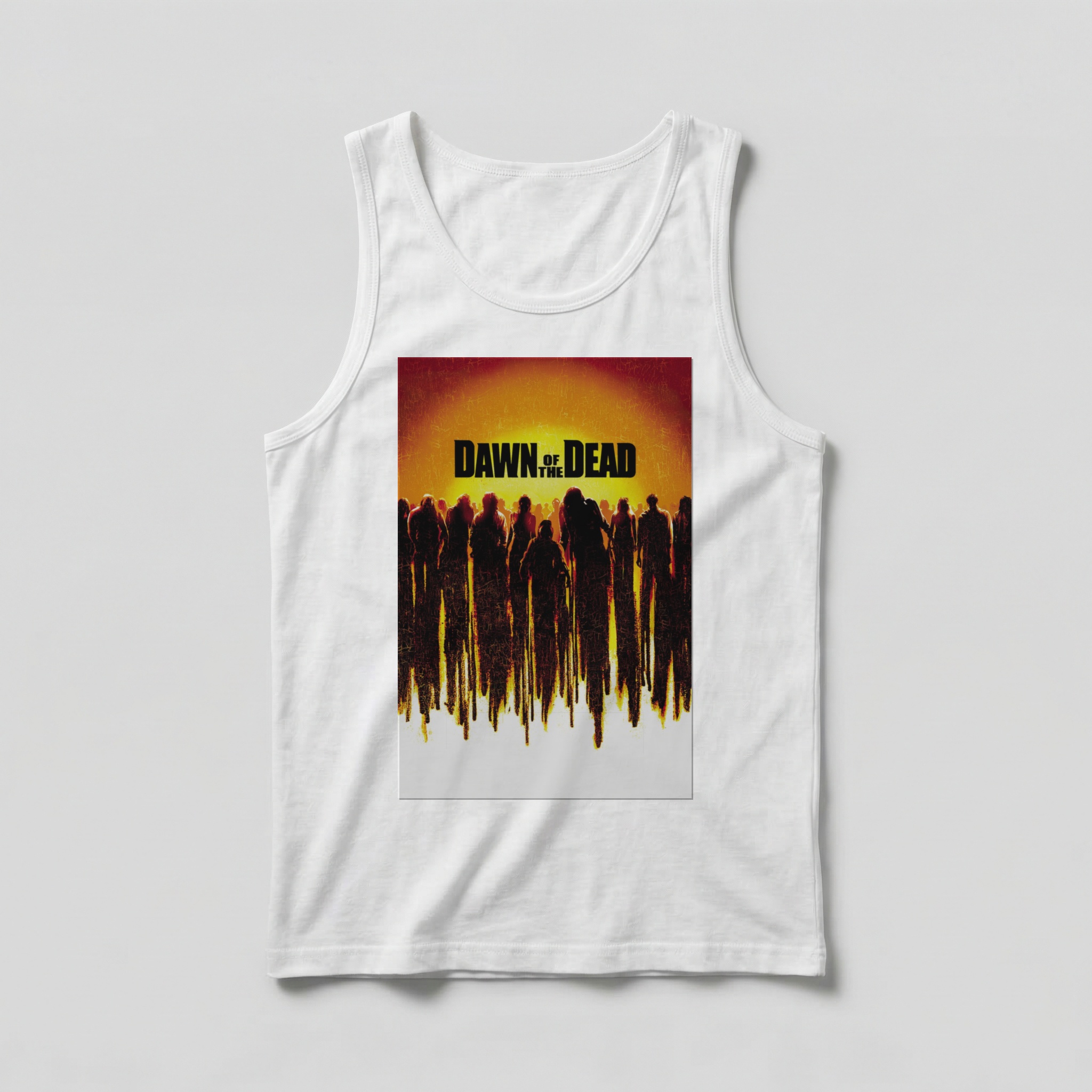 Camiseta_regata_branco_camarada_do_alem_-_Dawn_of_the_Dead_Despertar_dos_mortos | Dawn of the Dead (Despertar dos mortos)
