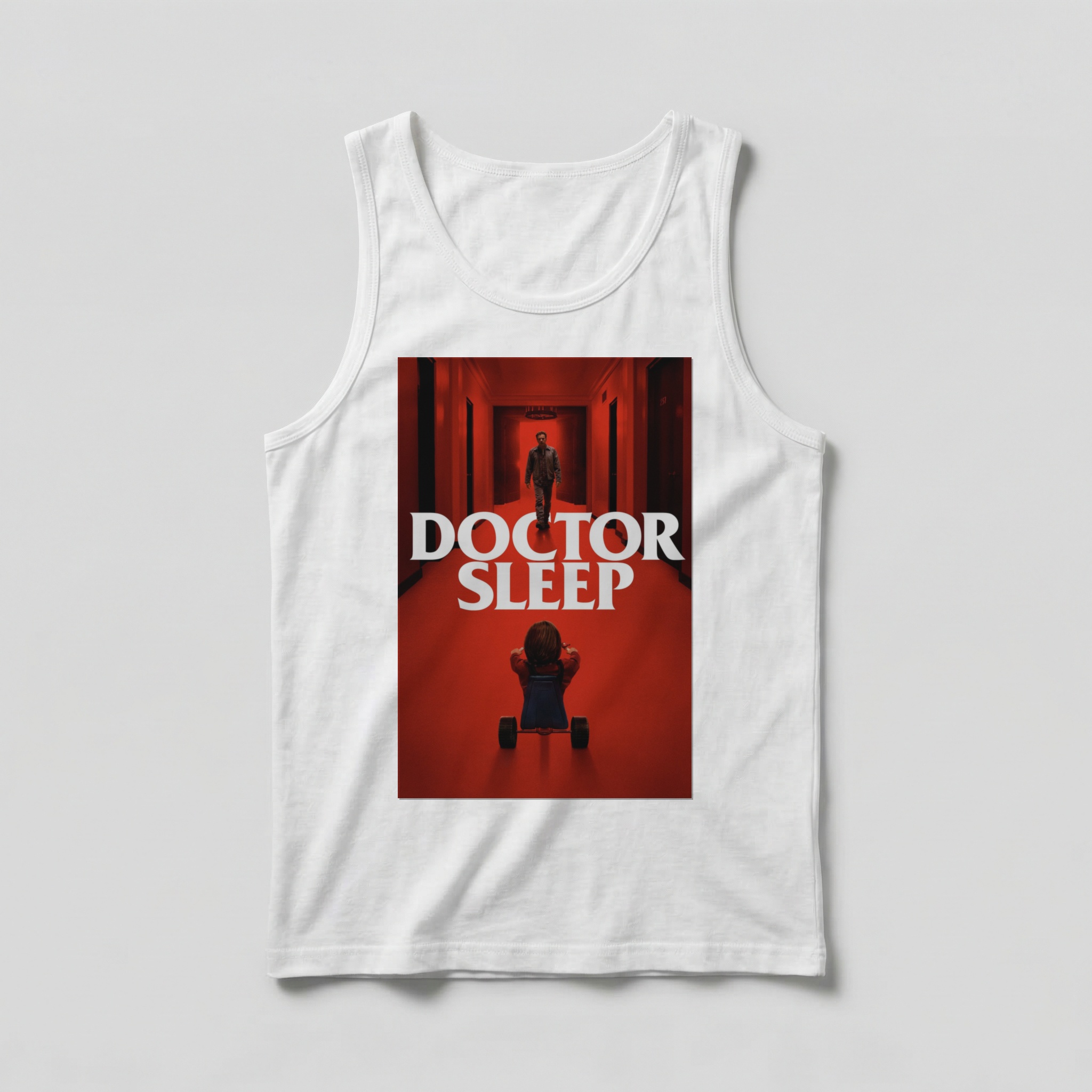 Camiseta_regata_branco_camarada_do_alem_-_Doctor_Sleep_Doutor_sono | Doctor Sleep (Doutor sono)