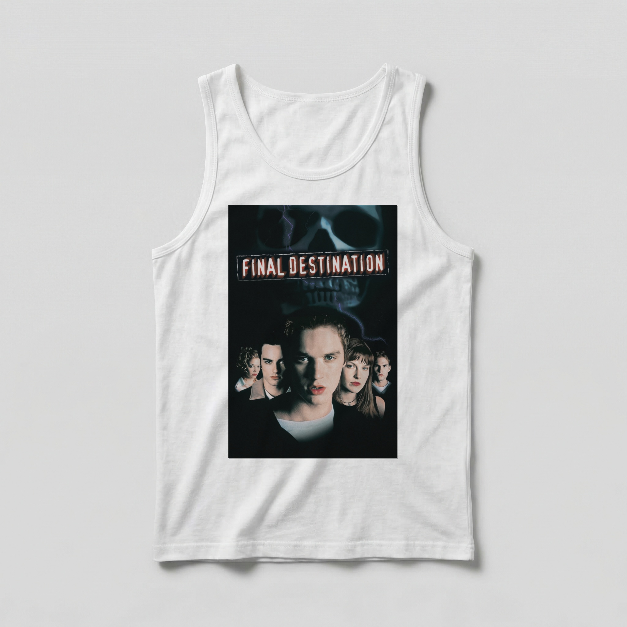 Camiseta_regata_branco_camarada_do_alem_-_Final_Destination_Premonicao | Final Destination (Premonição)