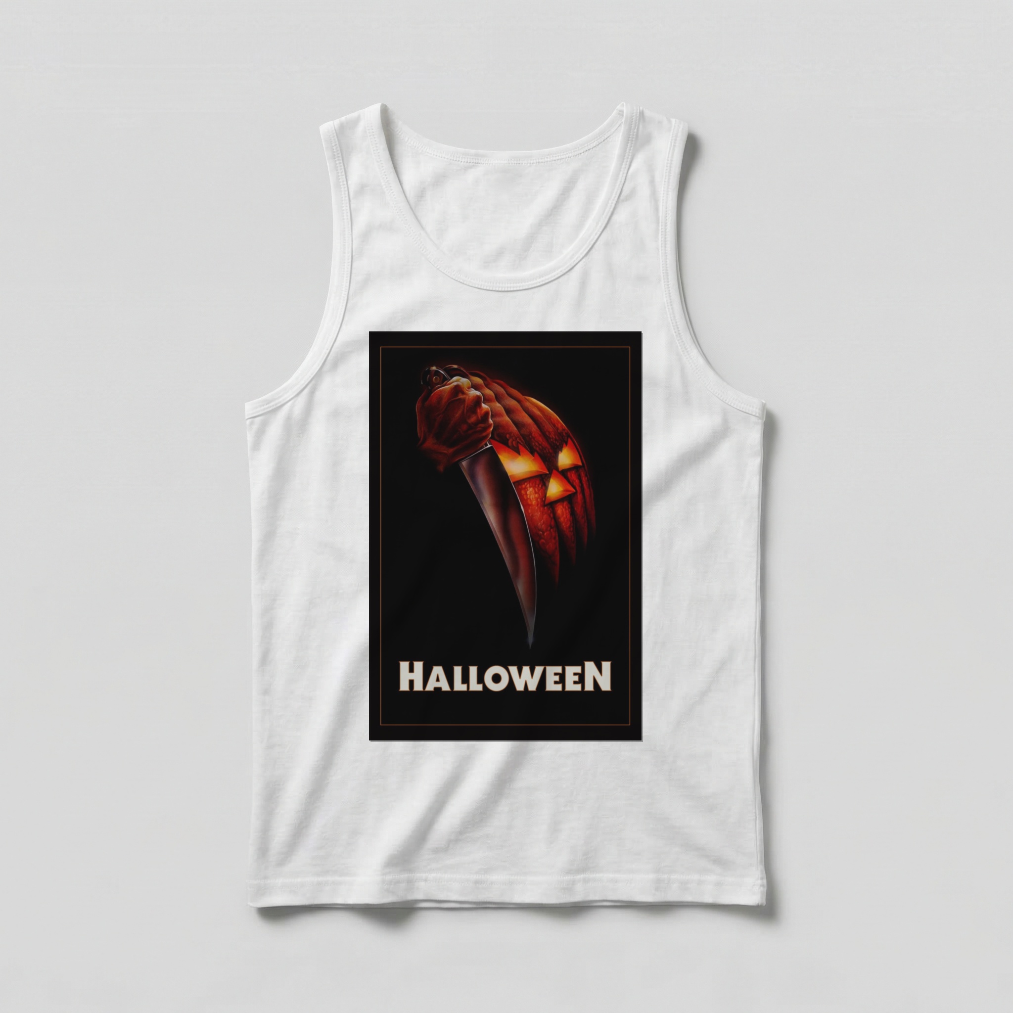 Camiseta_regata_branco_camarada_do_alem_-_Halloween_Halloween_-_a_noite_do_terror | Halloween (Halloween - a noite do terror)