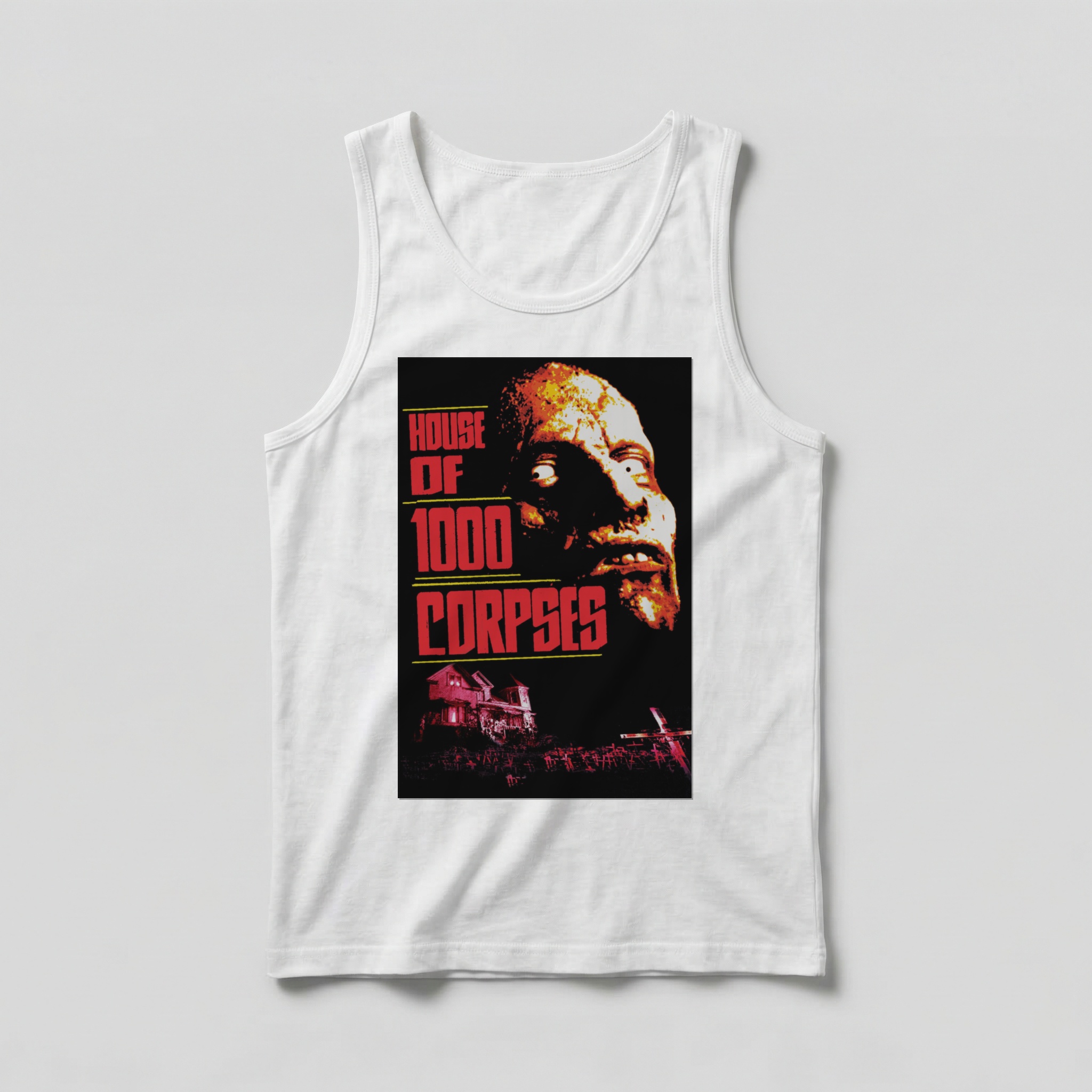 Camiseta_regata_branco_camarada_do_alem_-_House_of_1000_Corpses_A_casa_dos_1000_corpos | House of 1000 Corpses (A casa dos 1000 corpos)