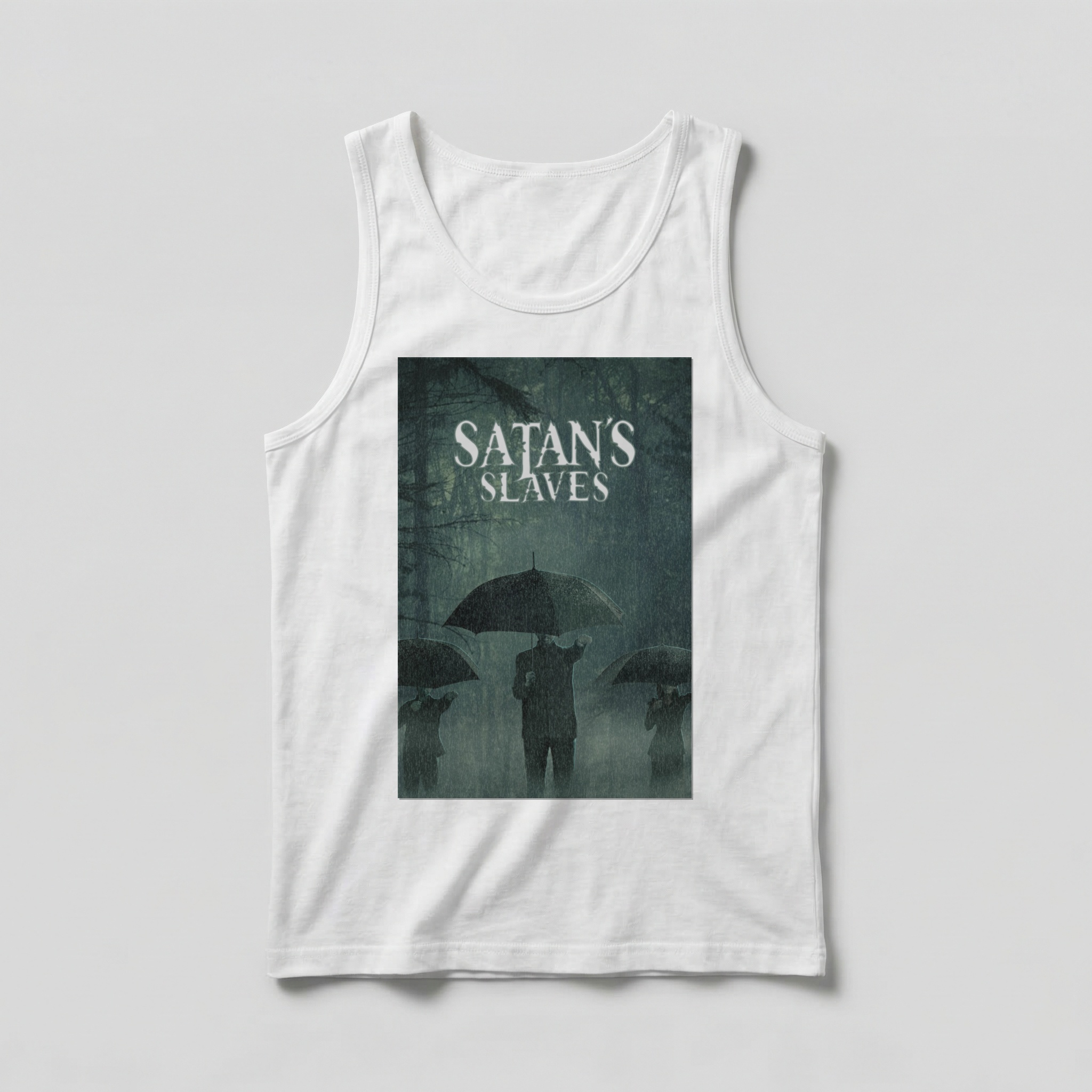 Camiseta_regata_branco_camarada_do_alem_-_Satans_Slaves_Pengabdi_Setan | Satans Slaves (Pengabdi Setan)
