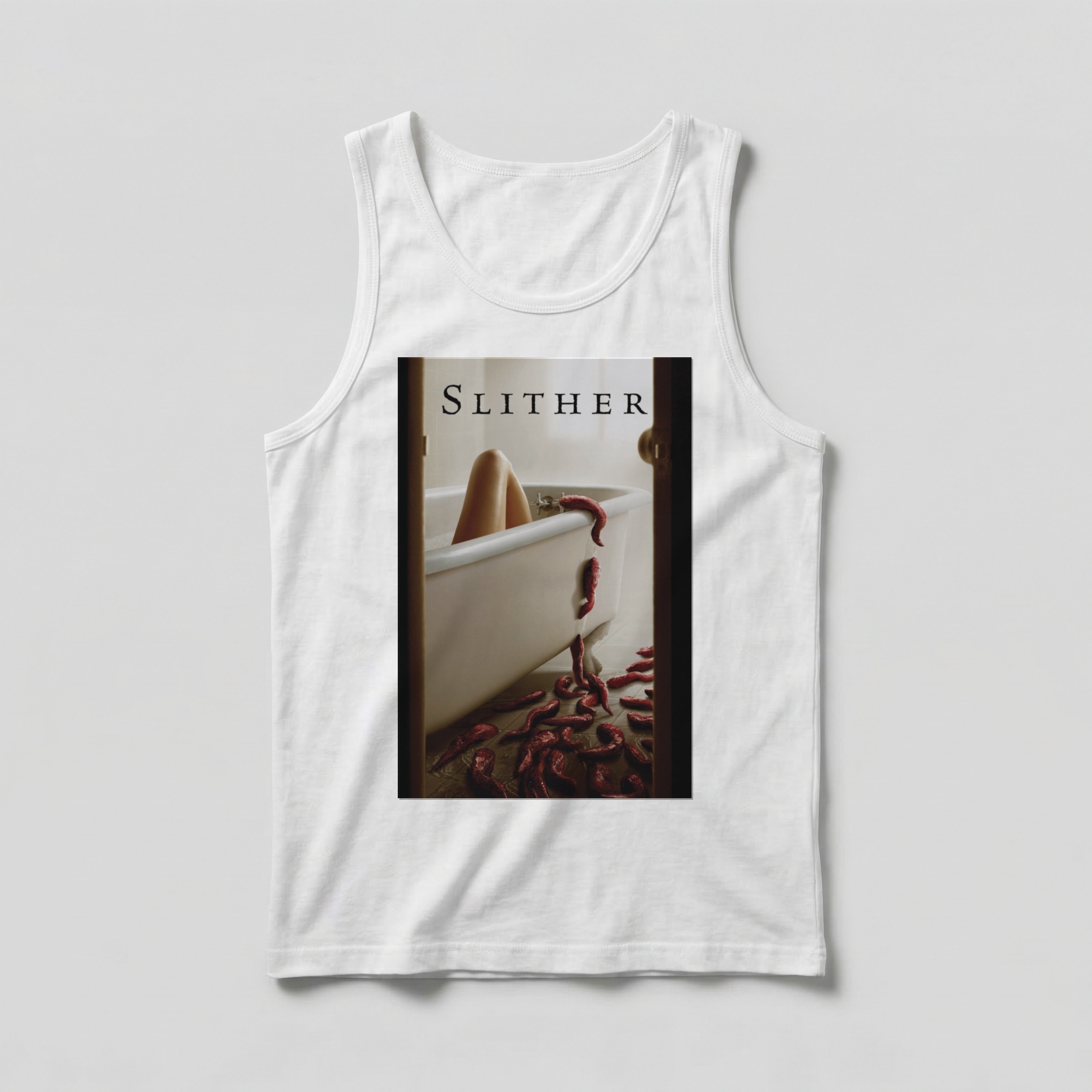 Camiseta_regata_branco_camarada_do_alem_-_Slither_Arrepio | Slither (Arrepio)